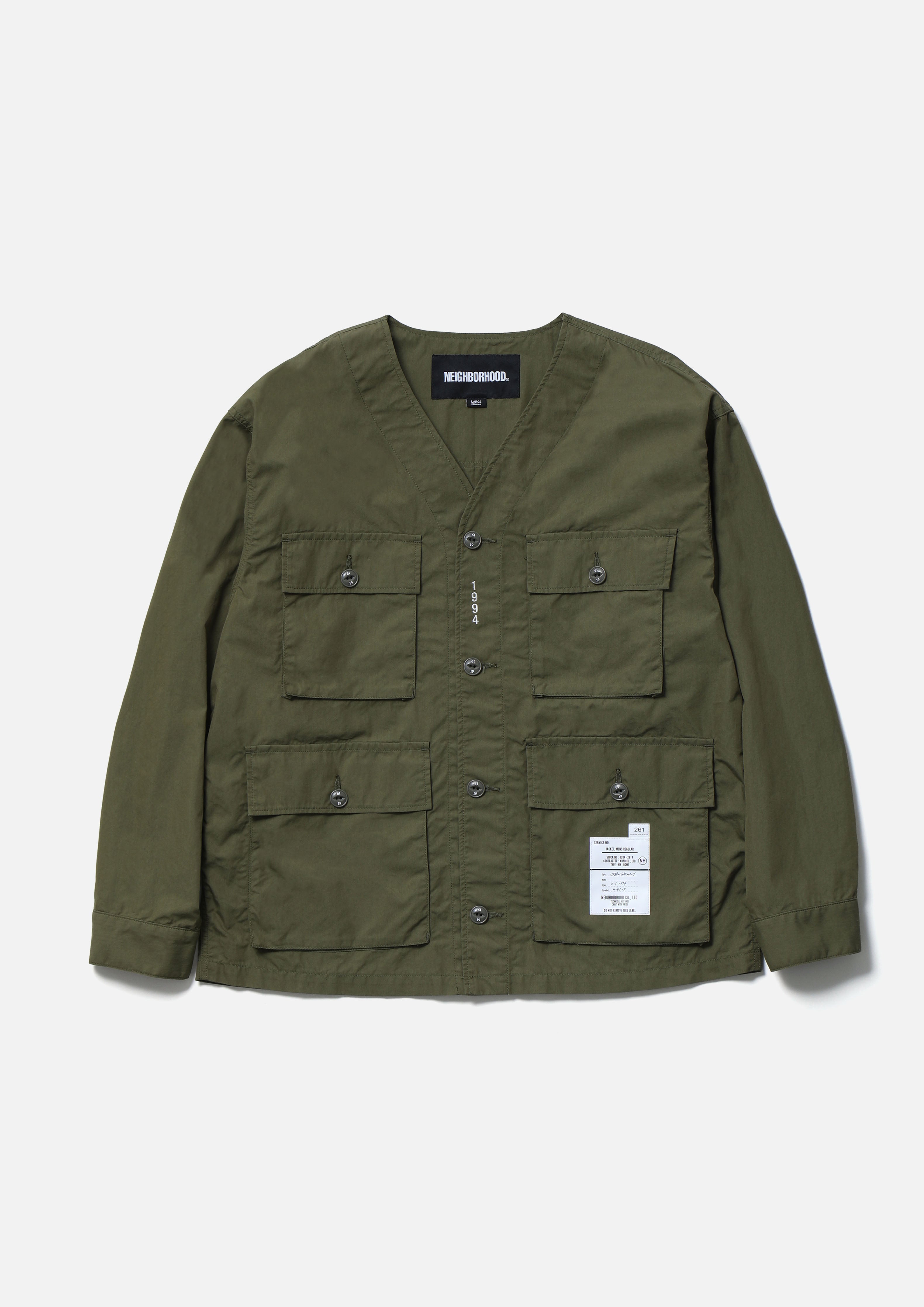 Neighborhood ジャケット(L) NO COLLAR UTILITY JACKET