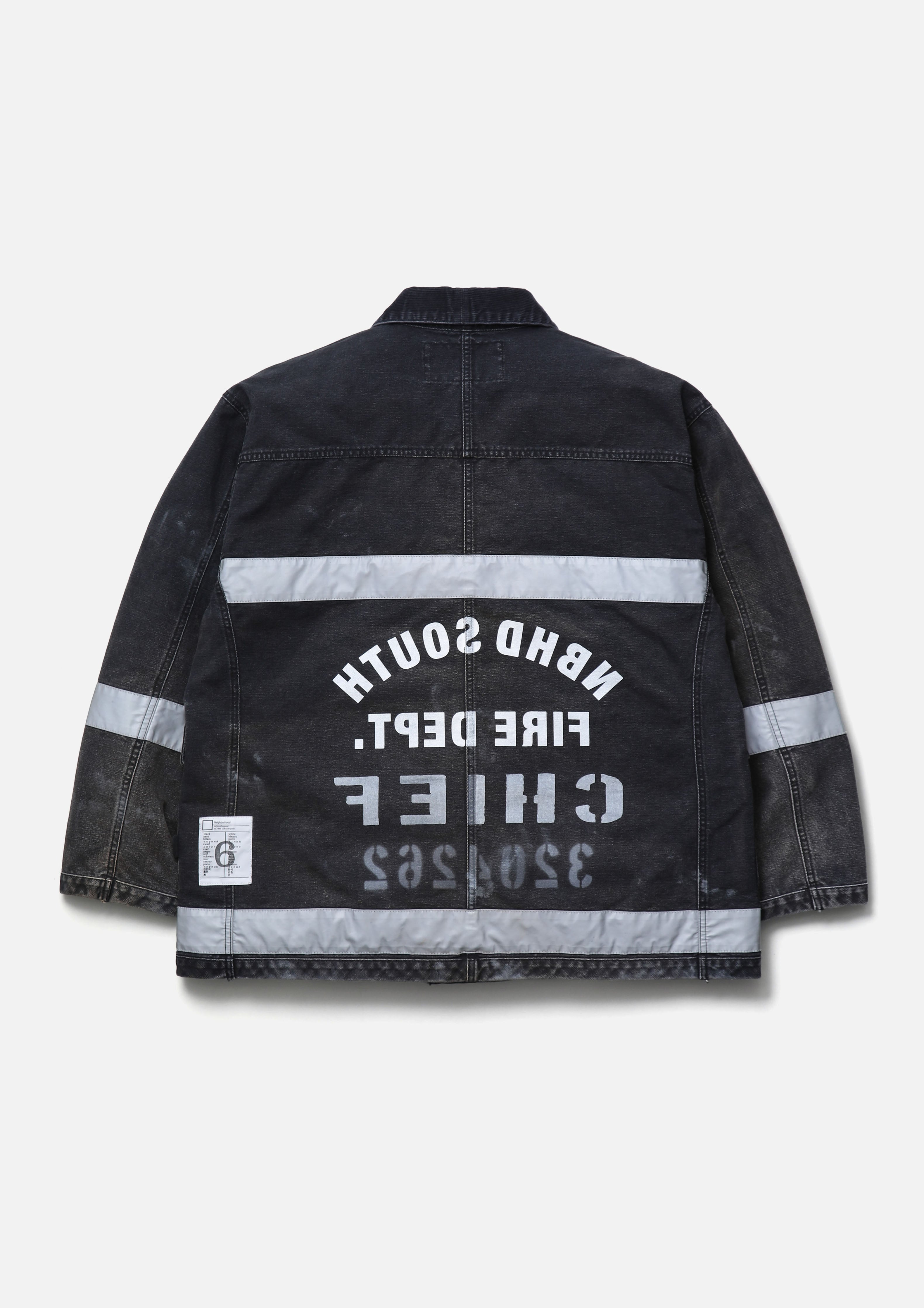 BW . WASHED FIREMAN JACKET