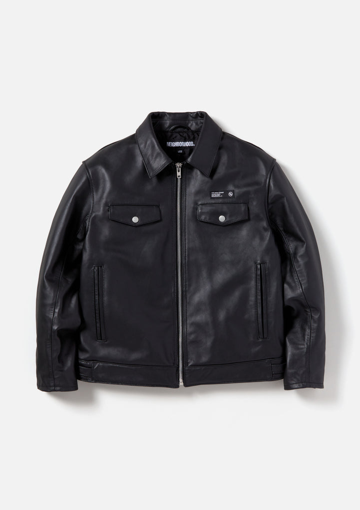 SINGLE LEATHER JACKET