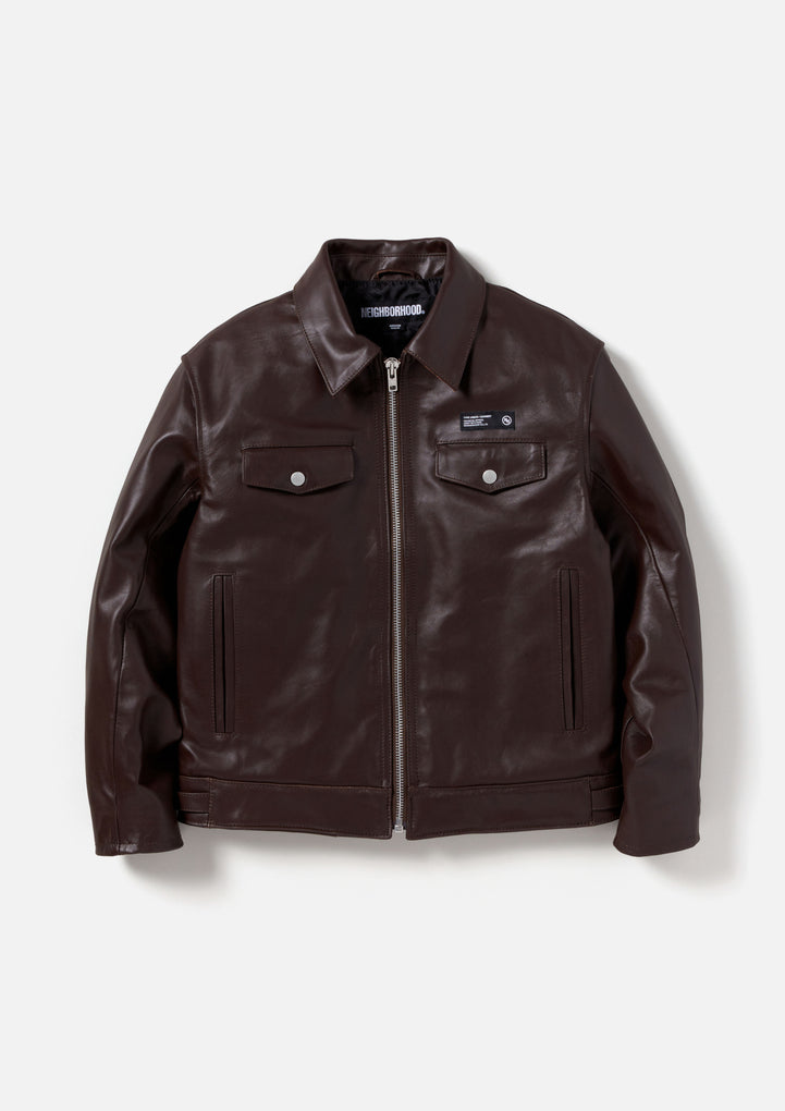 SINGLE LEATHER JACKET