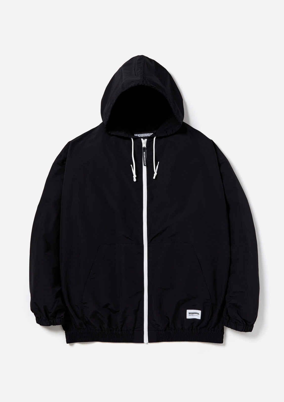 Black windbreaker best sale zip up