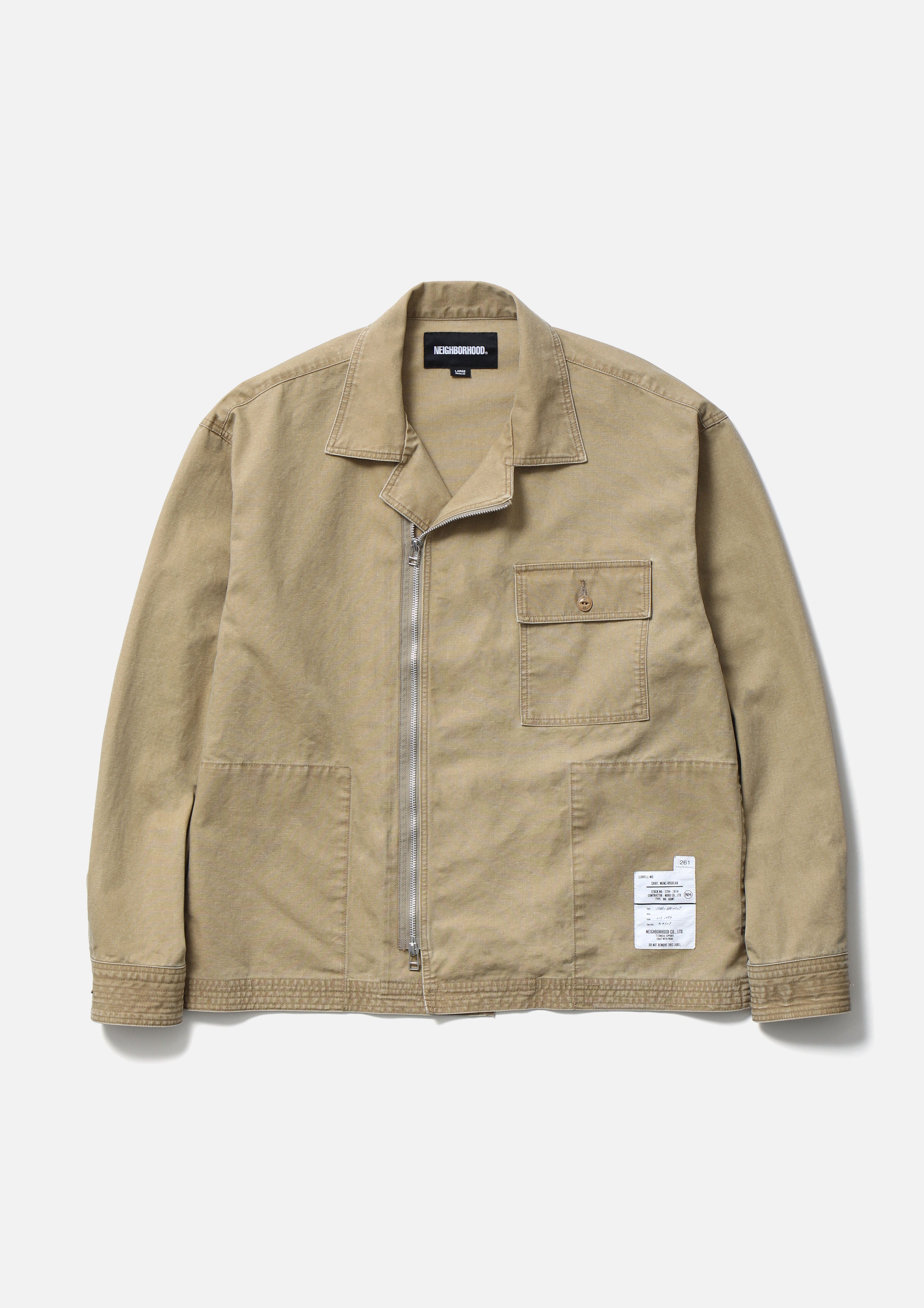 ZIP FIELD SHIRT LS