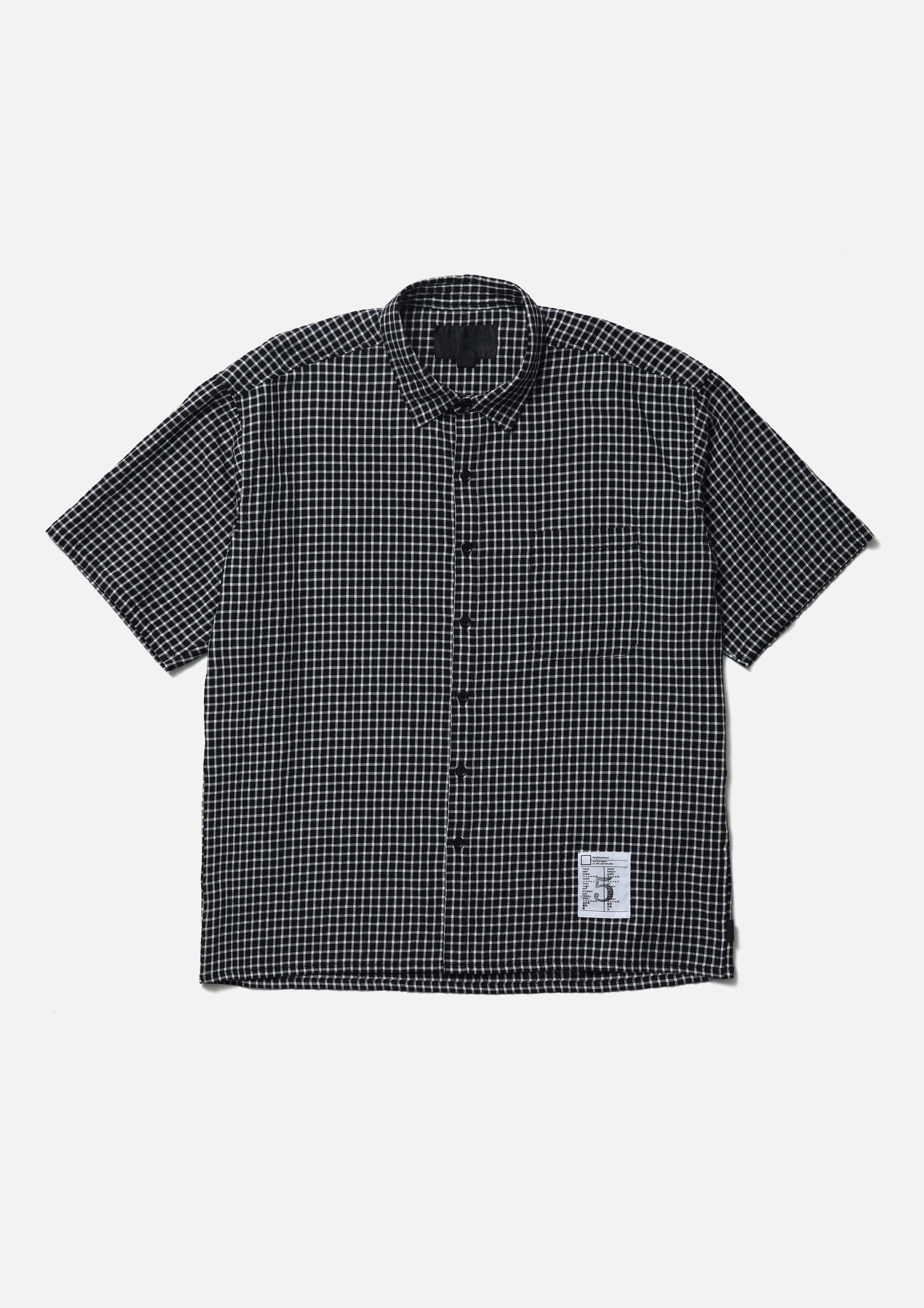 BW . CHECK SHIRT SS