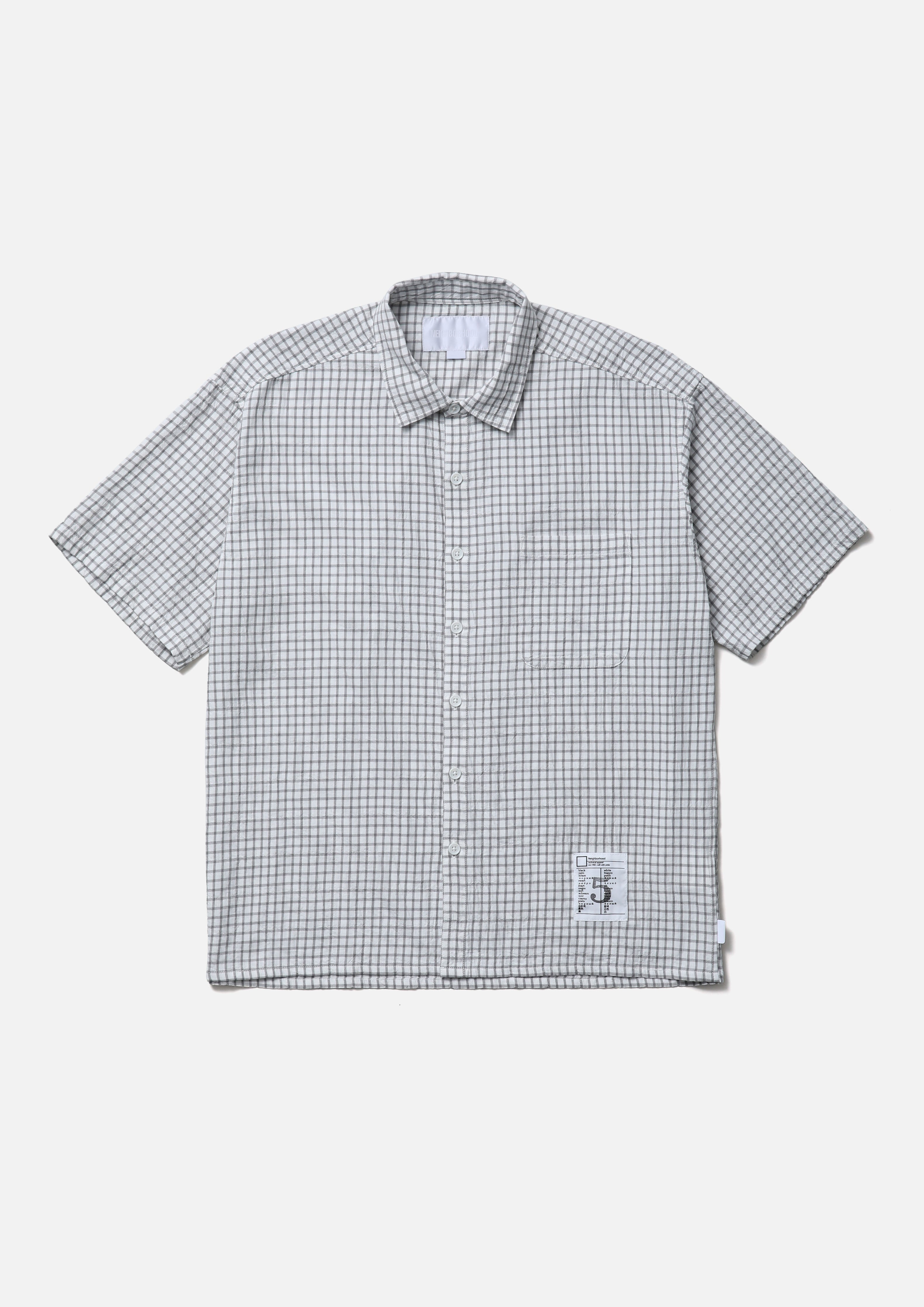 BW . CHECK SHIRT SS