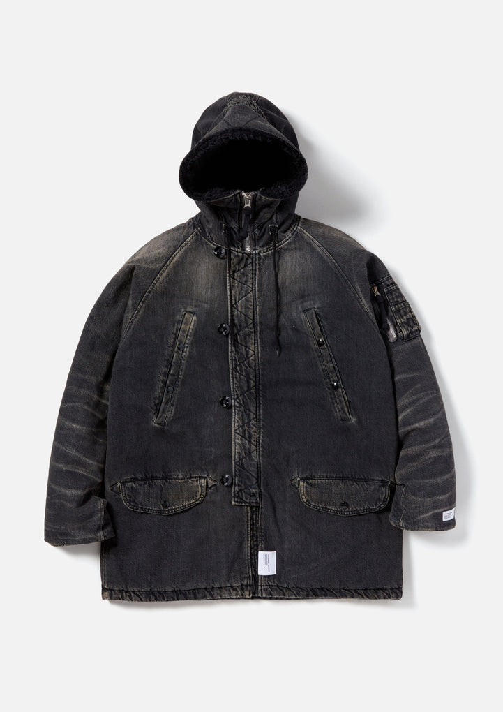 WASHED DENIM N-3B COAT