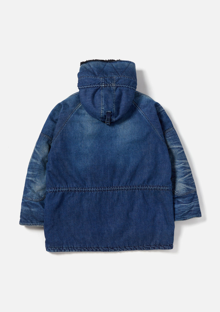 WASHED DENIM N-3B COAT