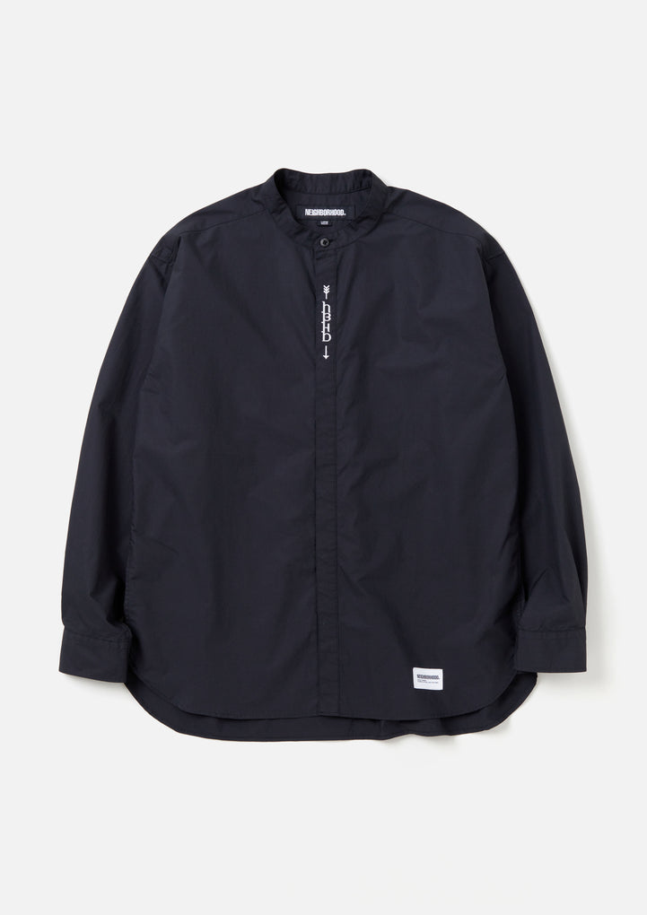 BANDCOLLAR SHIRT LS