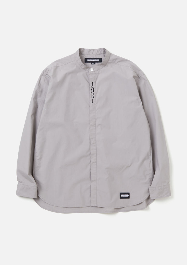 BANDCOLLAR SHIRT LS