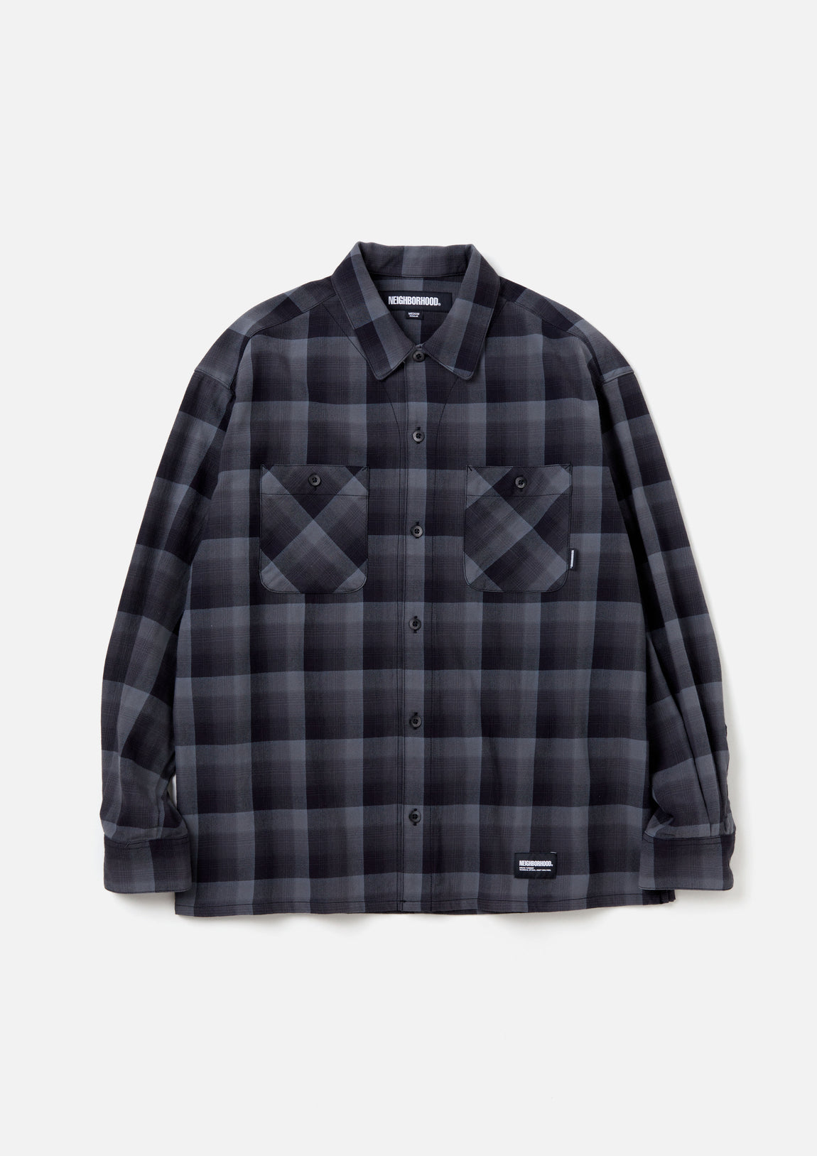 NEIGHBORHOODXWDS OMBRE CHECK SHIRT LS