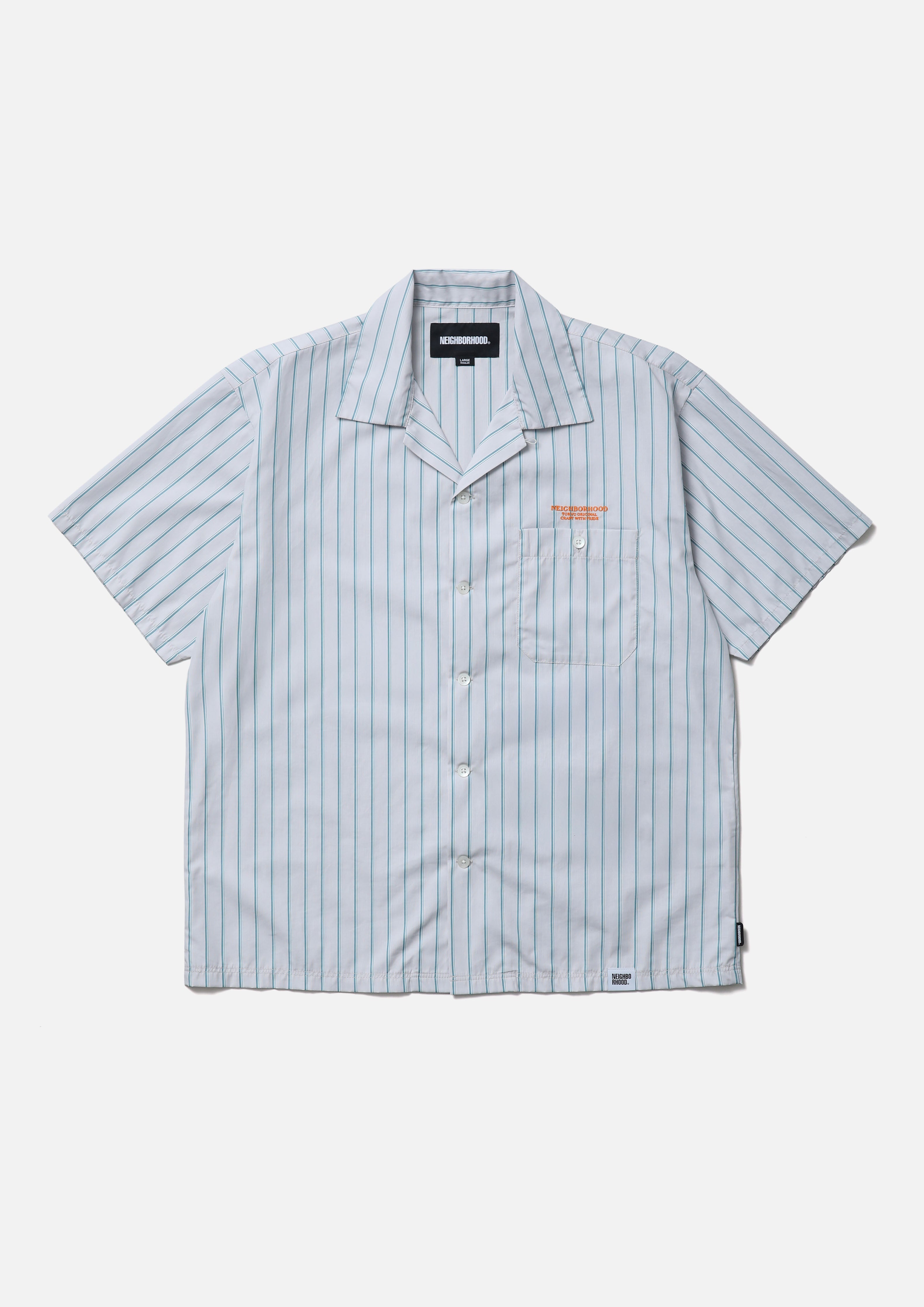 STRIPE WORK SHIRT SS