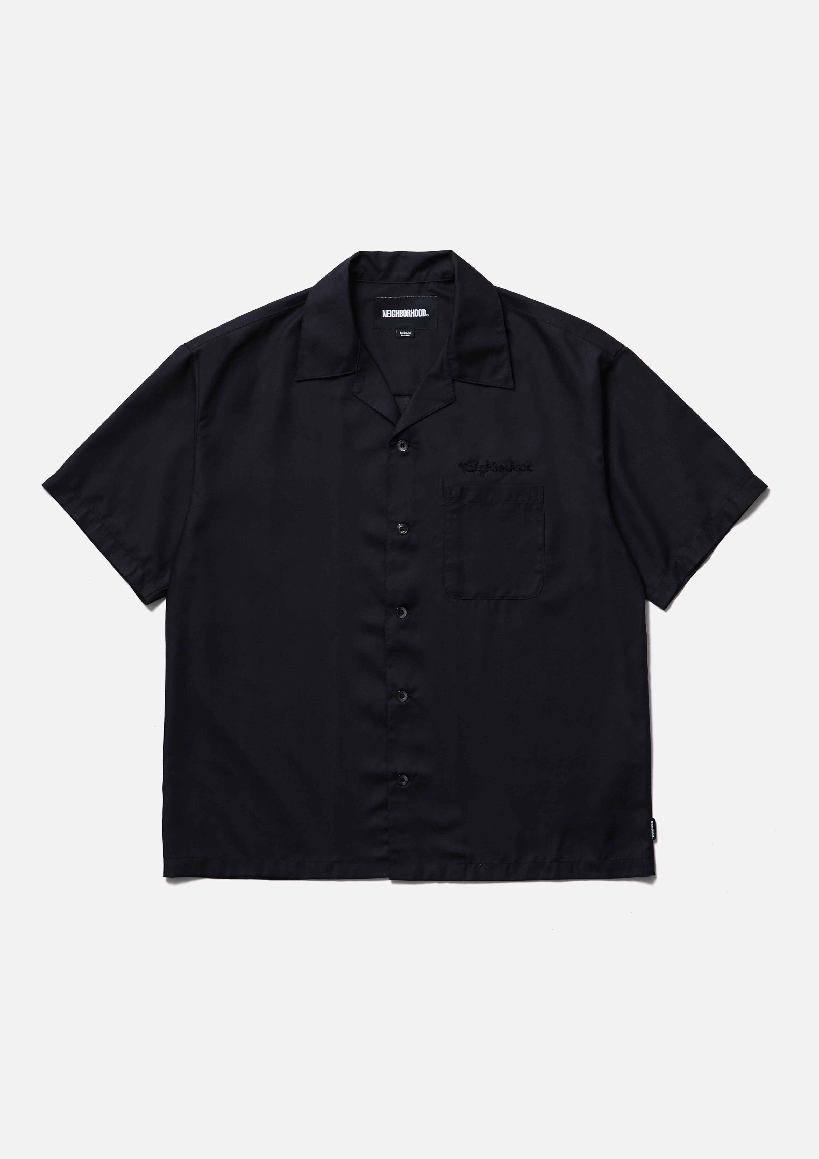 SOLID COLOR HAWAIIAN SHIRT SS