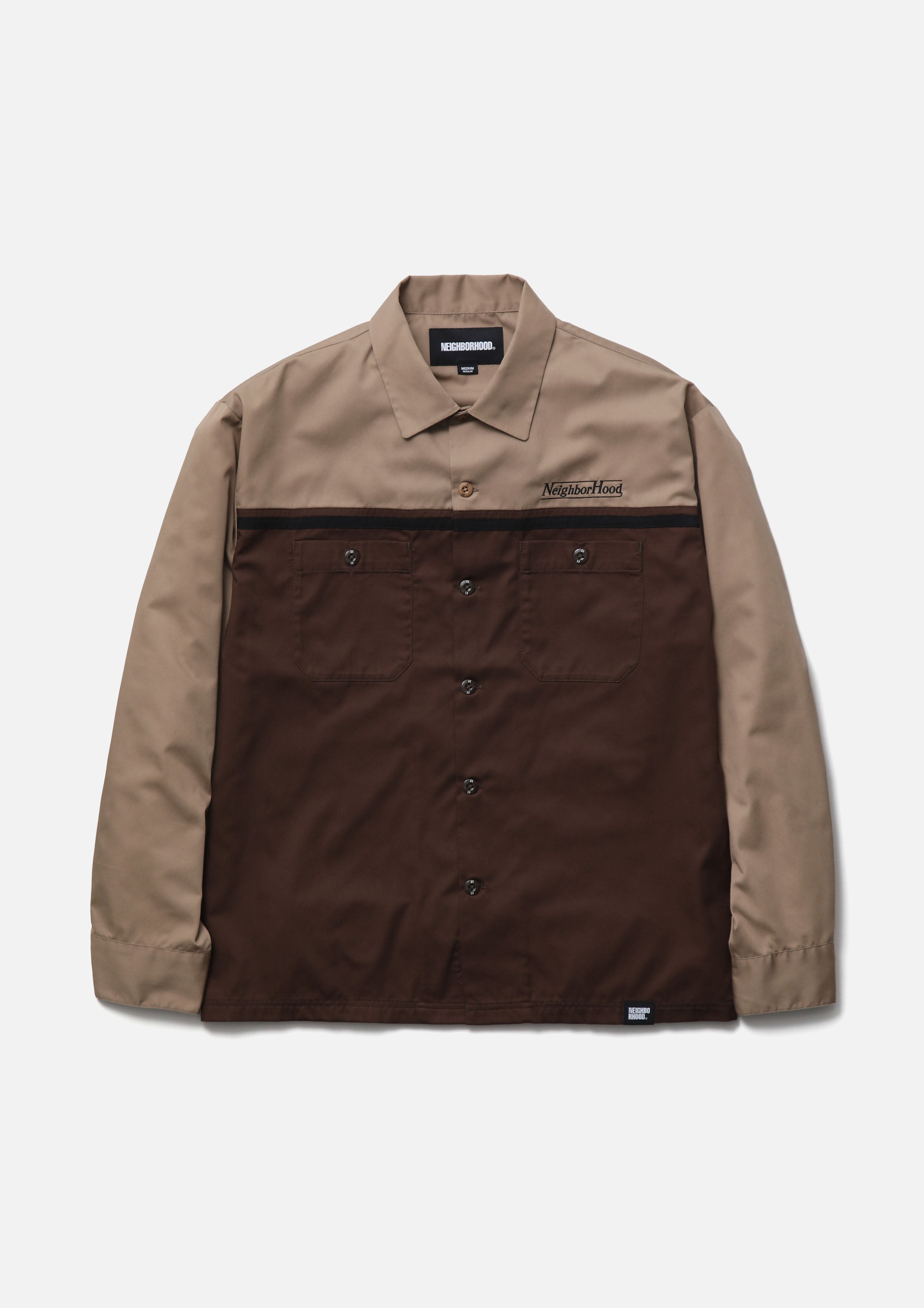 BICOLOR WORK SHIRT LS