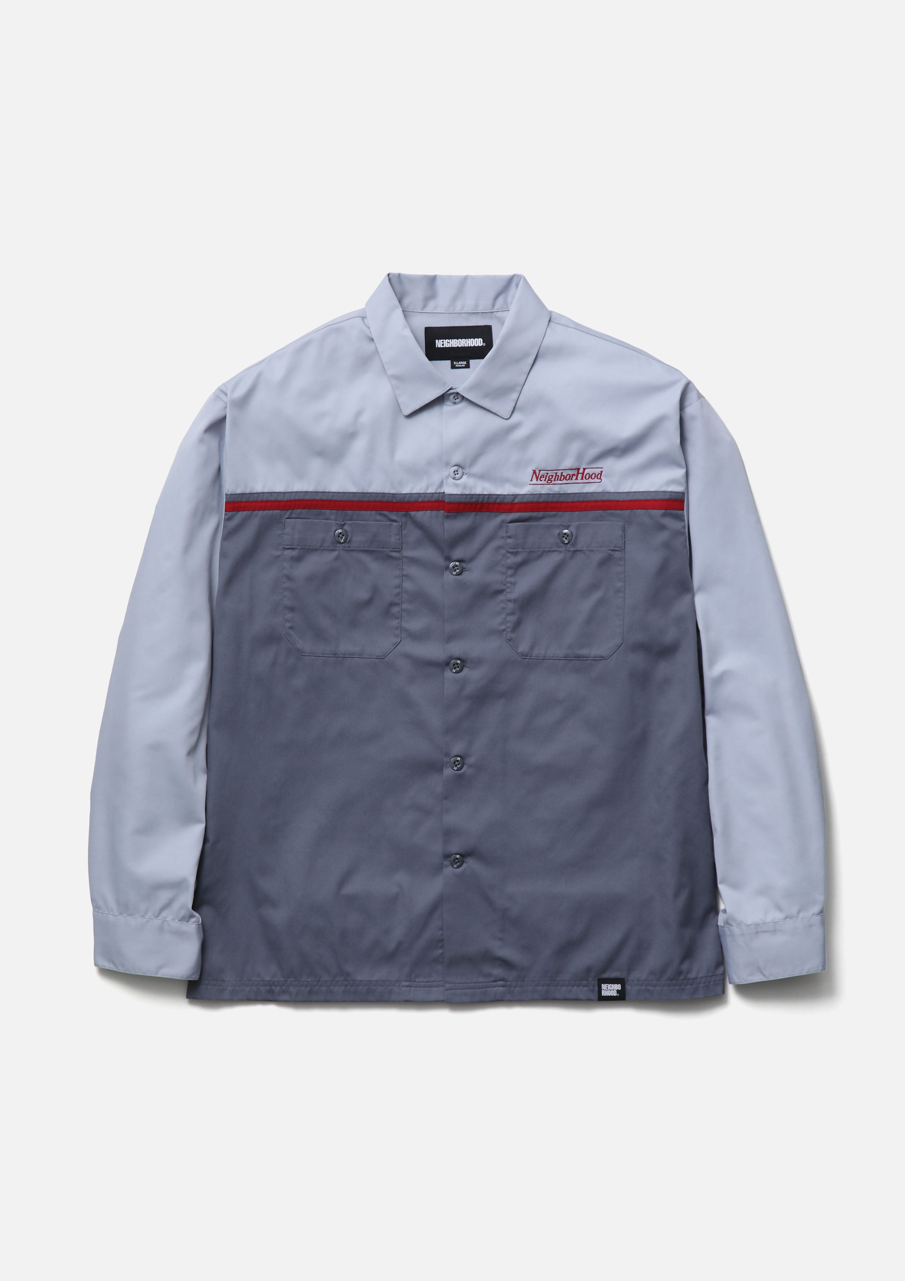 BICOLOR WORK SHIRT LS