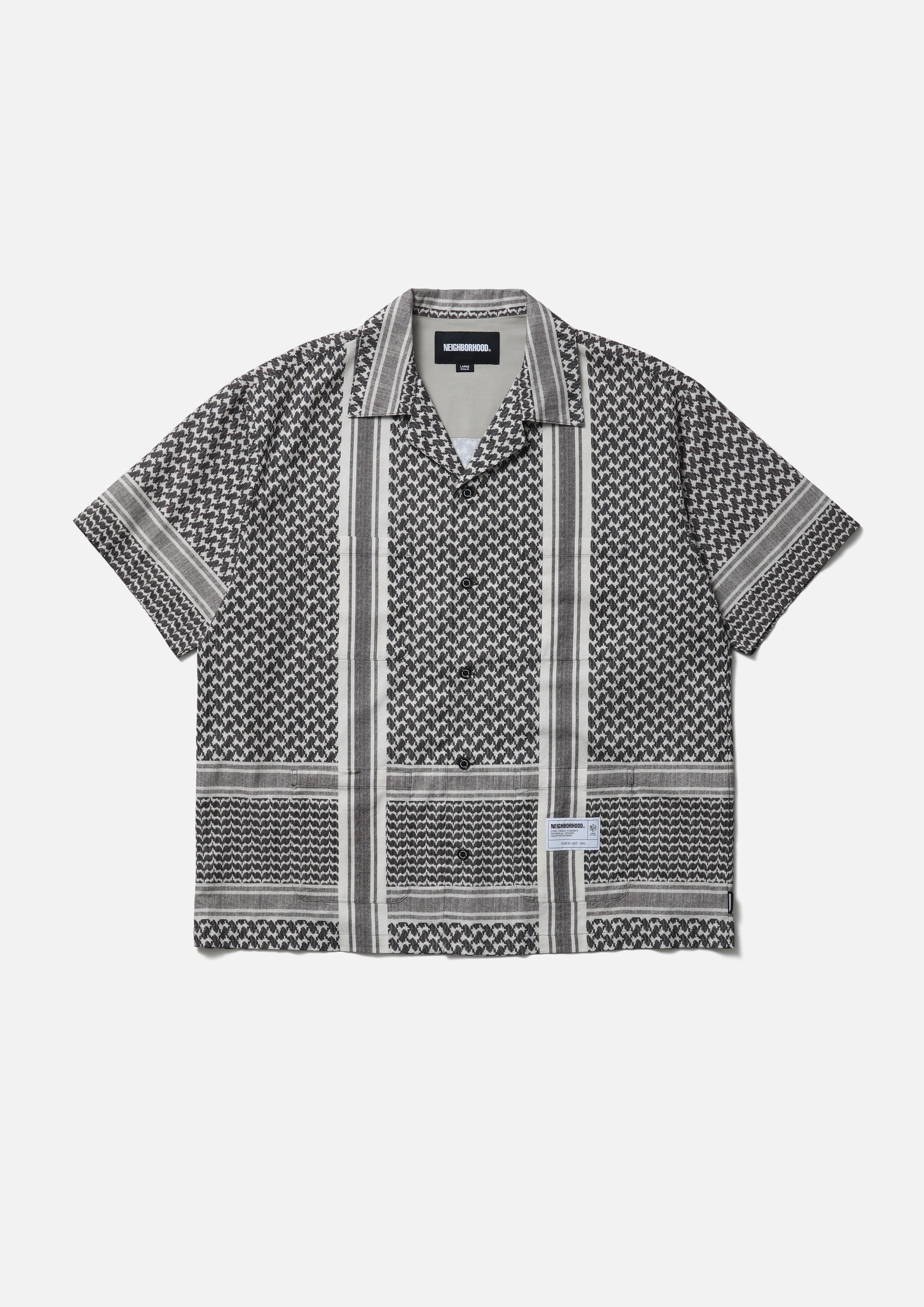 SHEMAGH PATTERN SHIRT SS