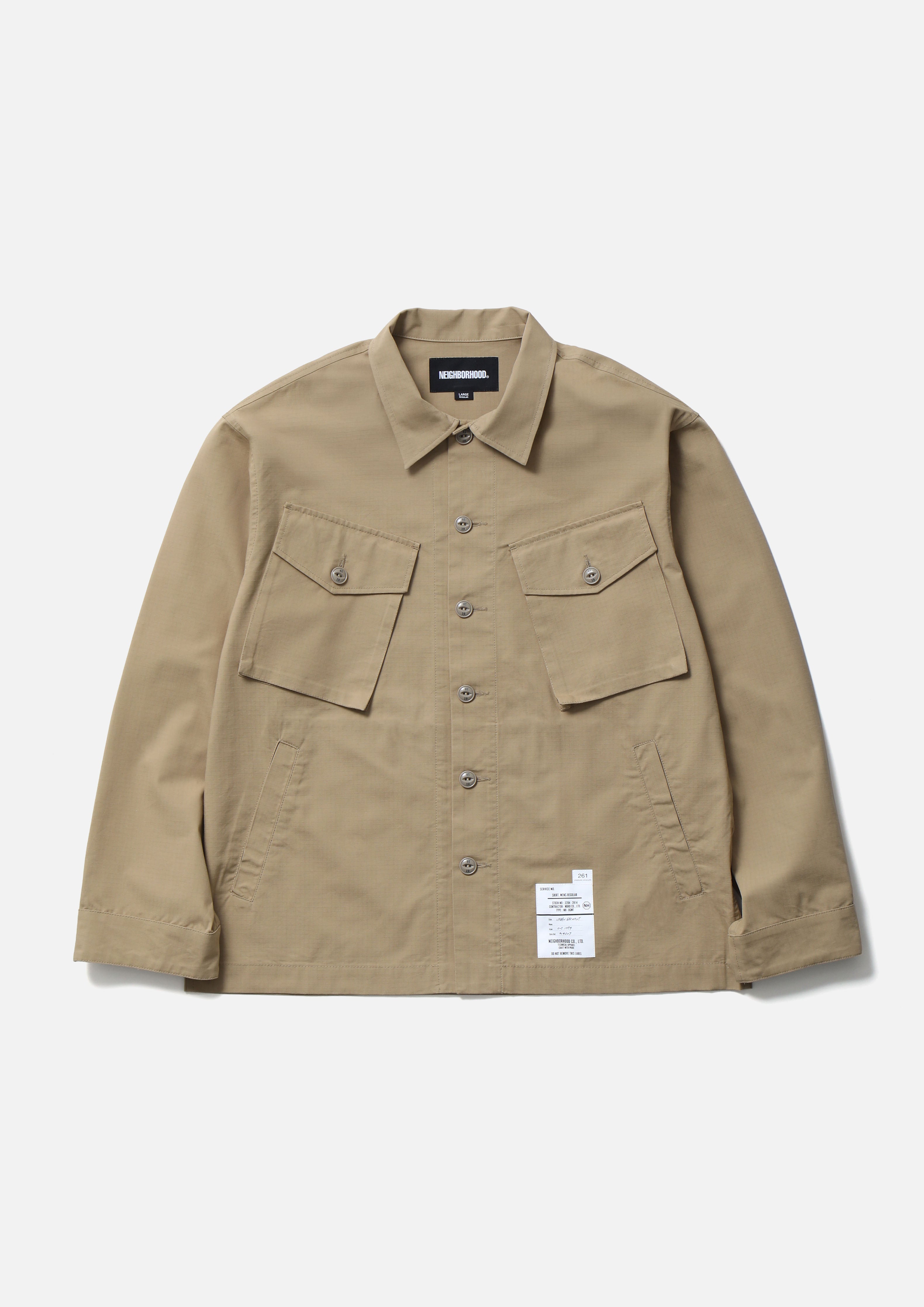 NEIGHBORHOOD 14ss 半袖ワークシャツ ベージュ M 060_261TSNH-SHM14_03.jpg?v=