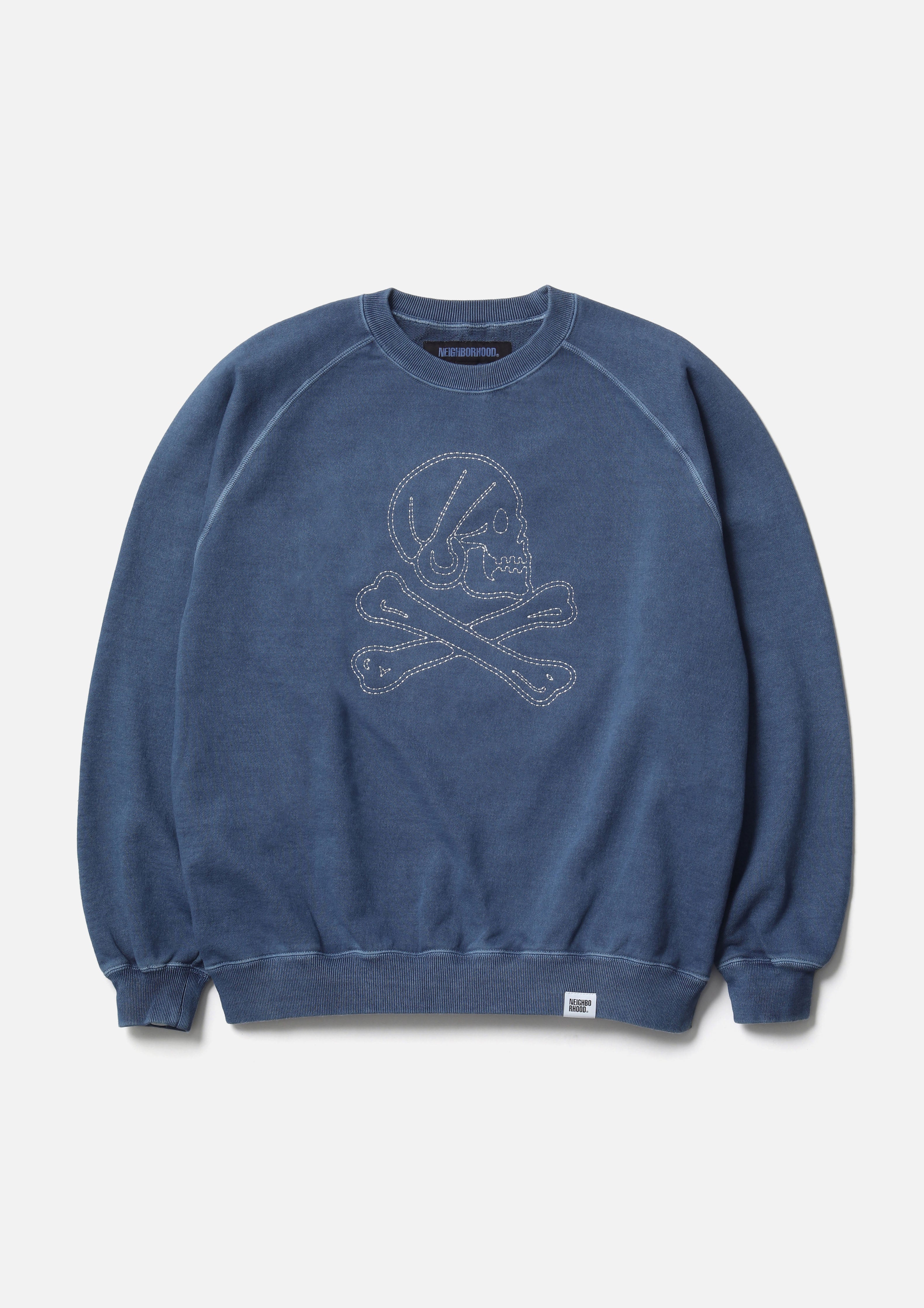 PIGMENT DYED SWEAT SHIRT LS