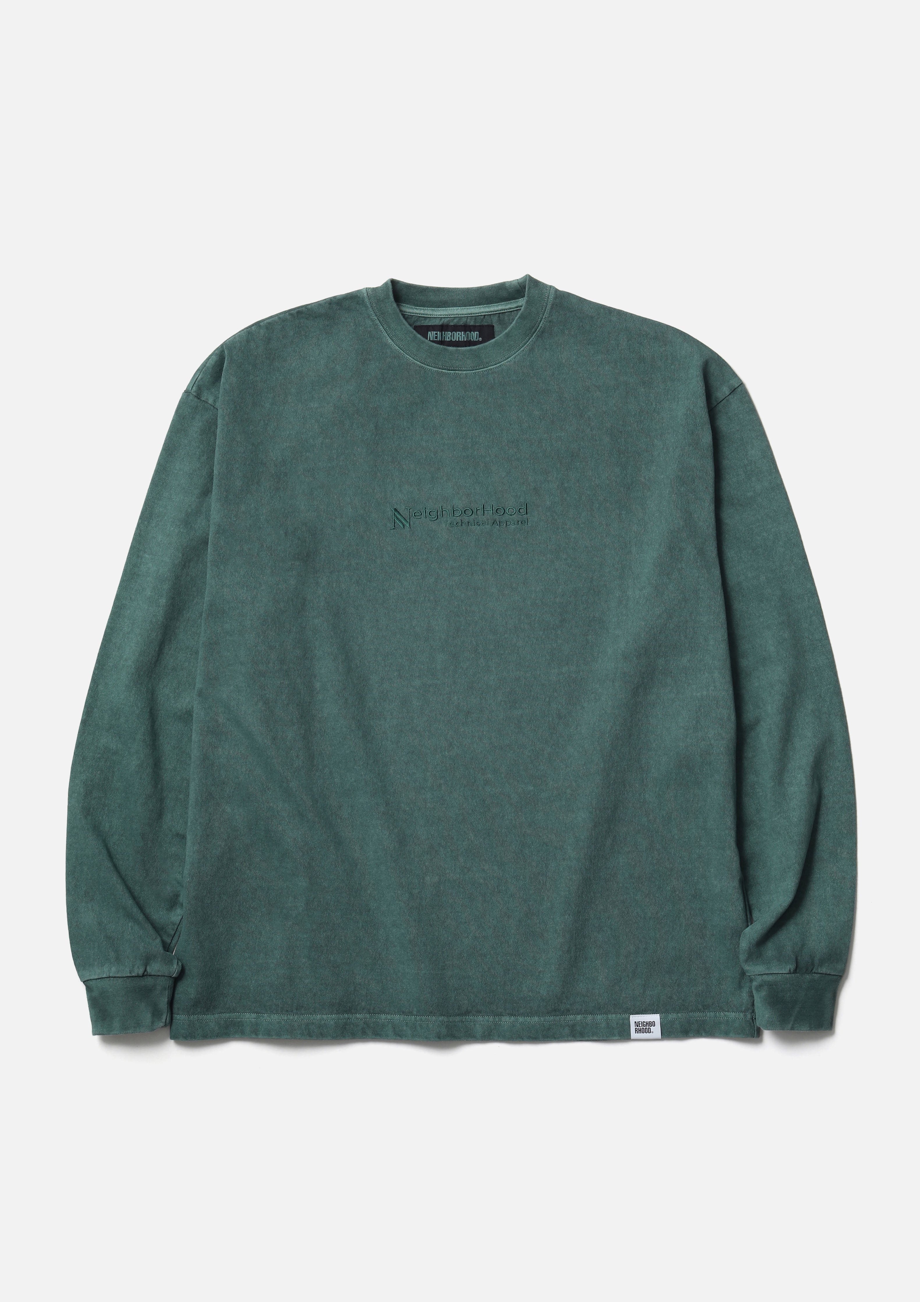 PIGMENT DYED CREWNECK LS