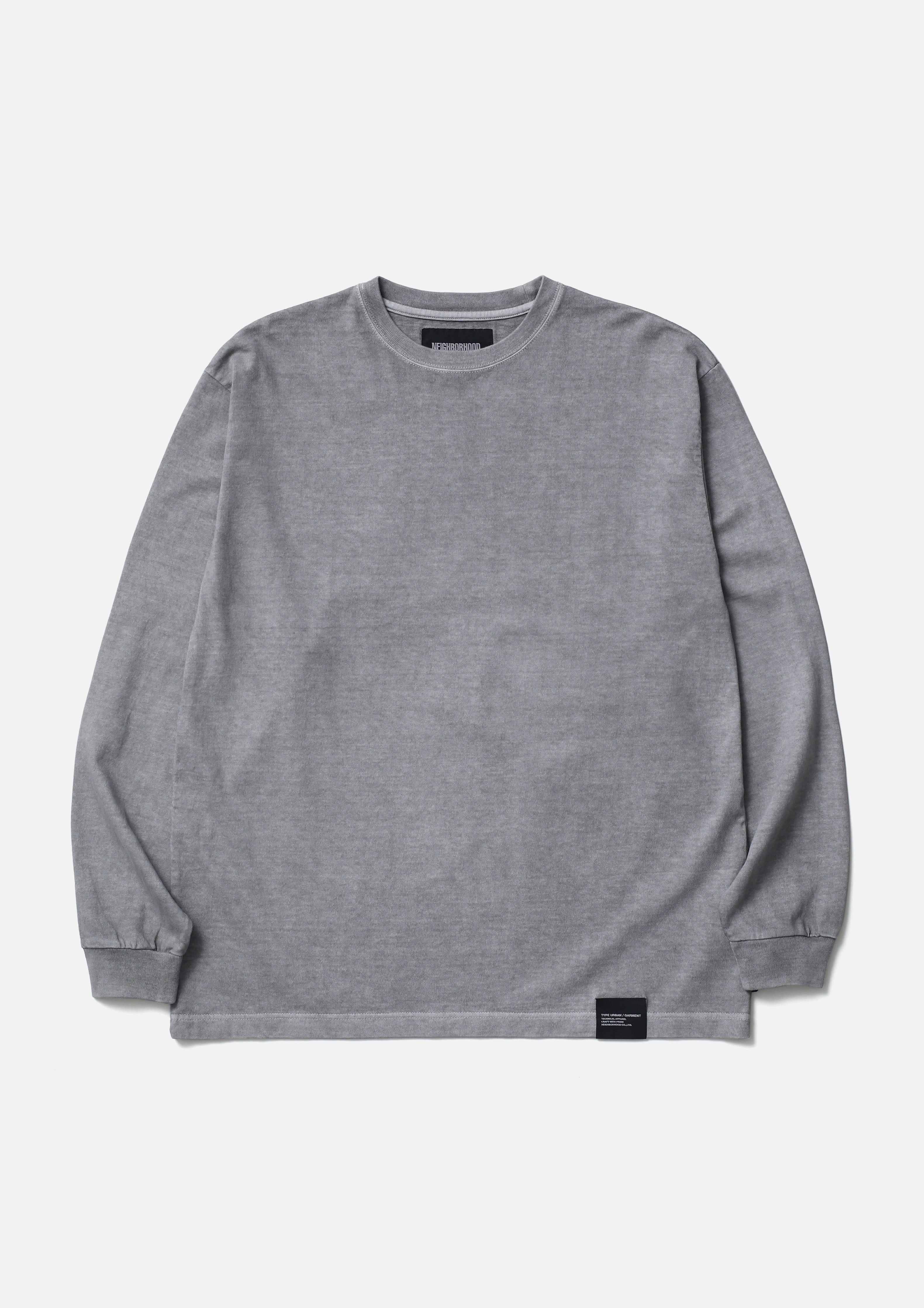 PIGMENT DYED CREWNECK LS