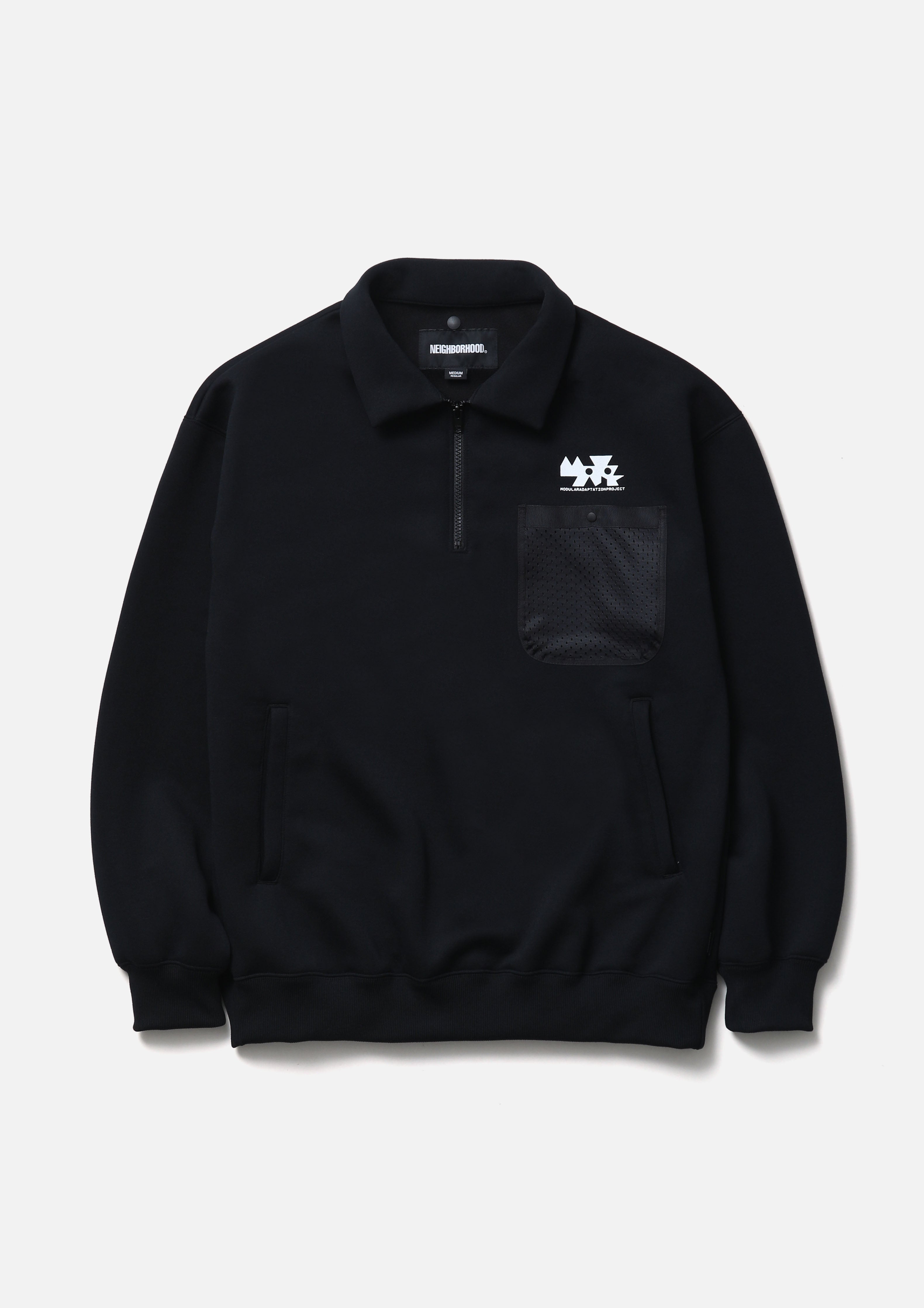 MAP . DETACHABLE HOODIE LS