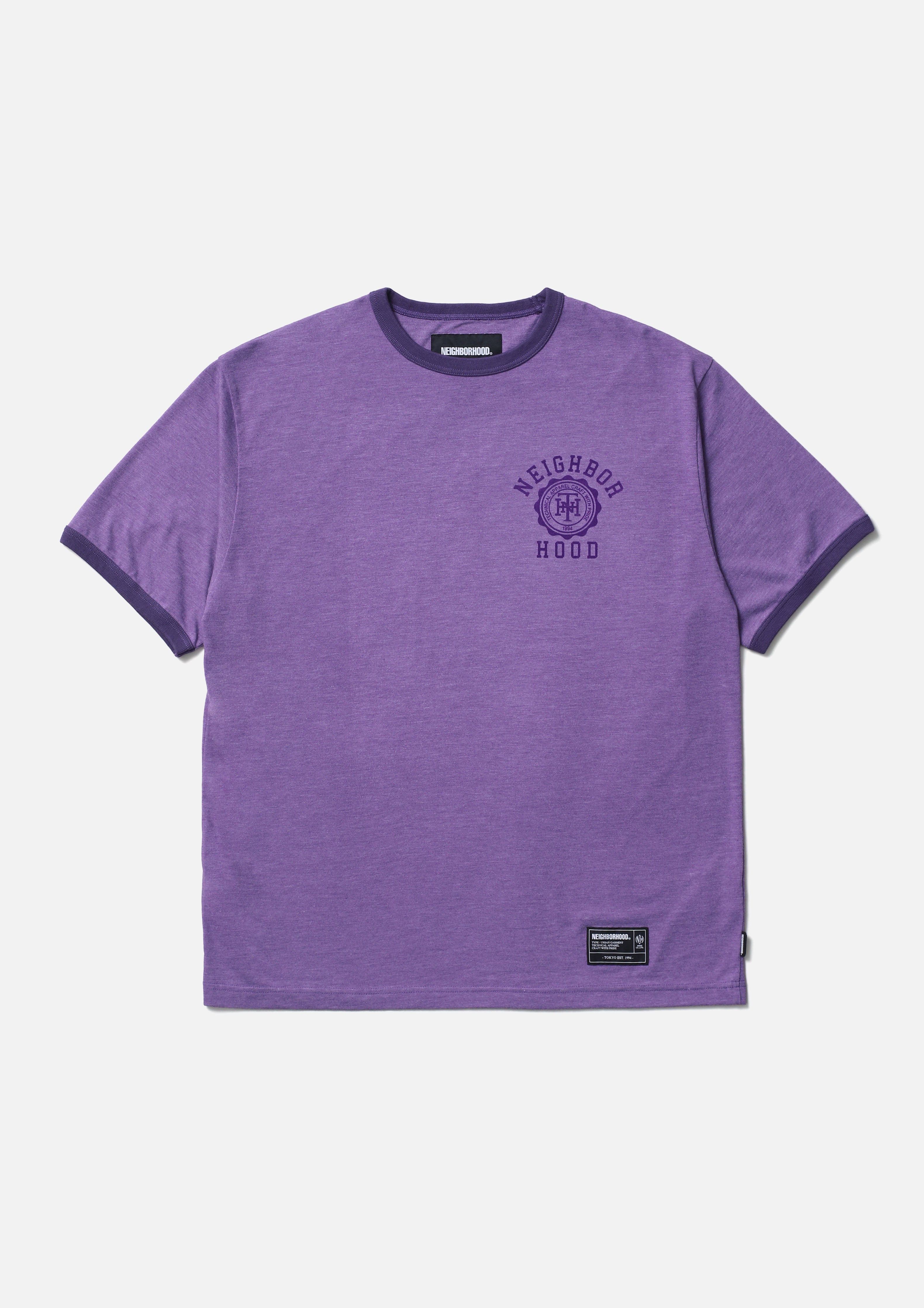 HEATHER FABRIC TEE SS