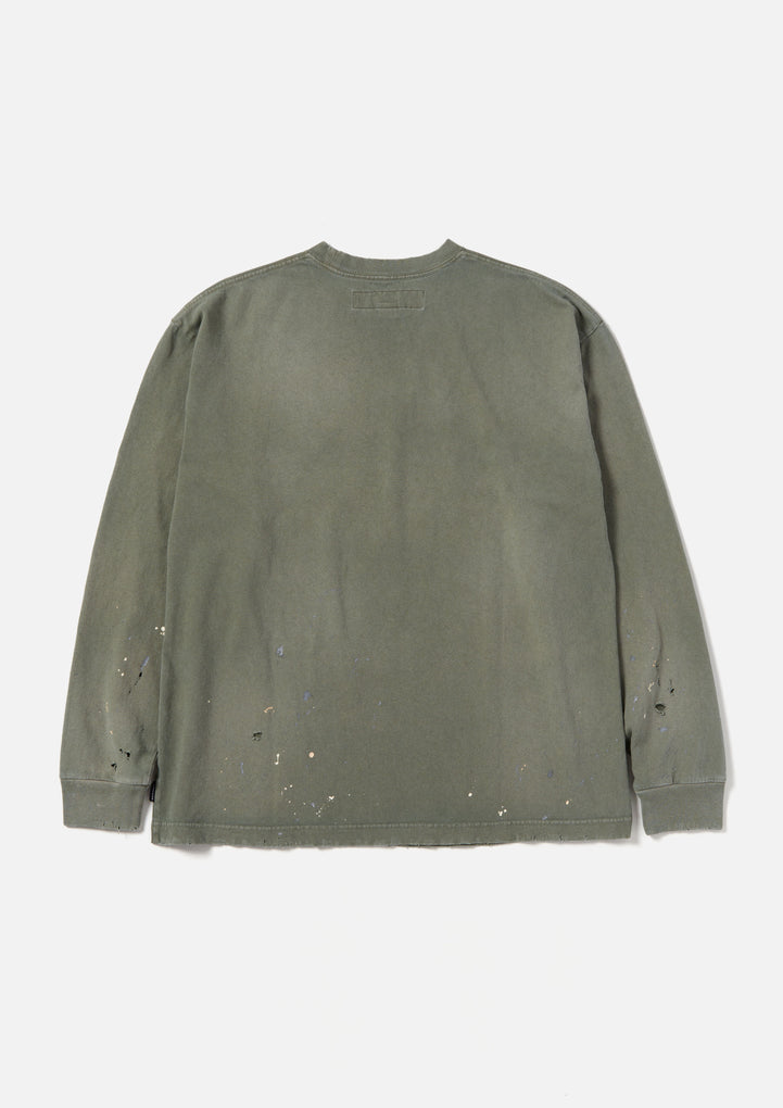 DAMAGE CREWNECK LS