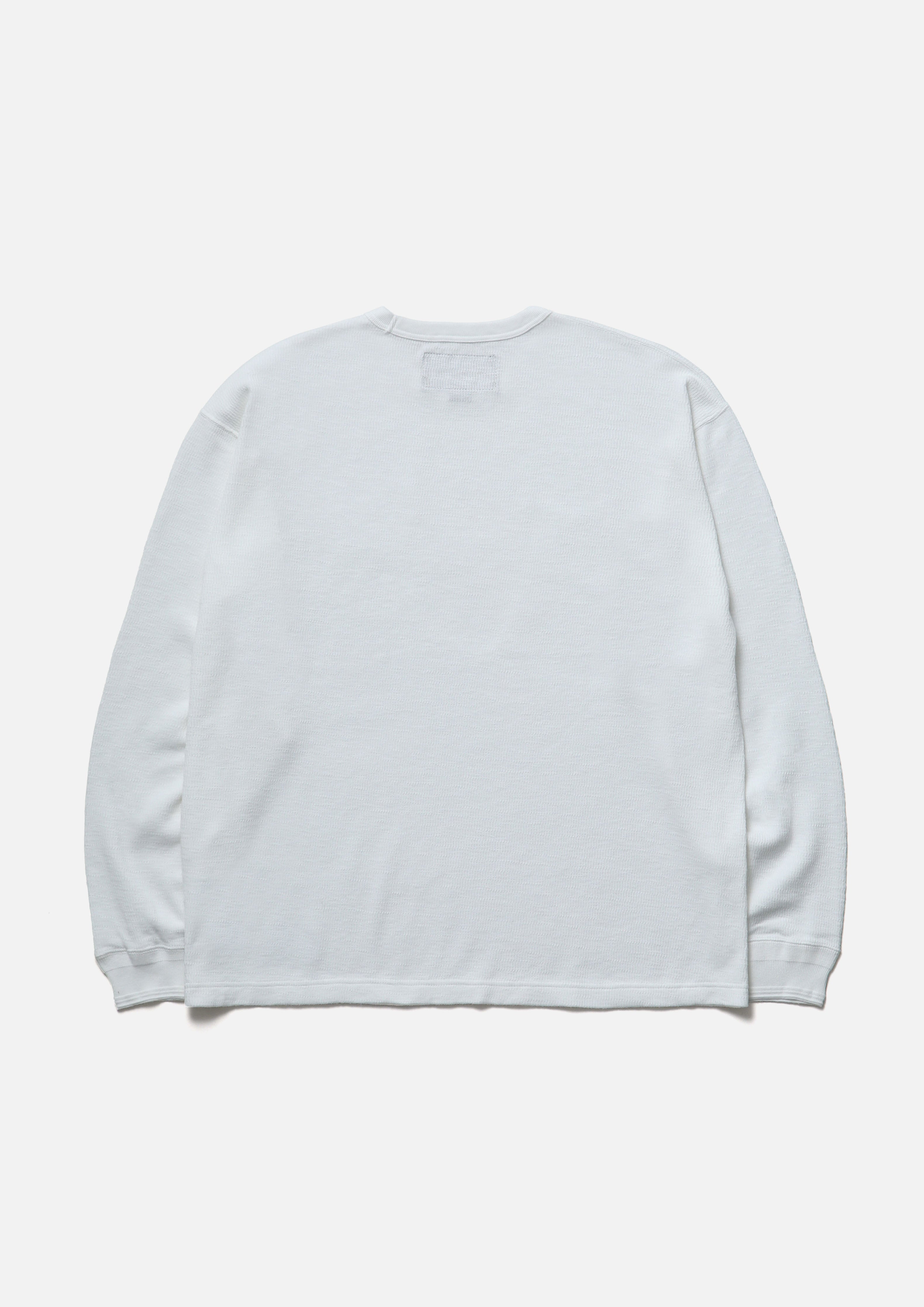 HONEYCOMB FABRIC CREWNECK LS