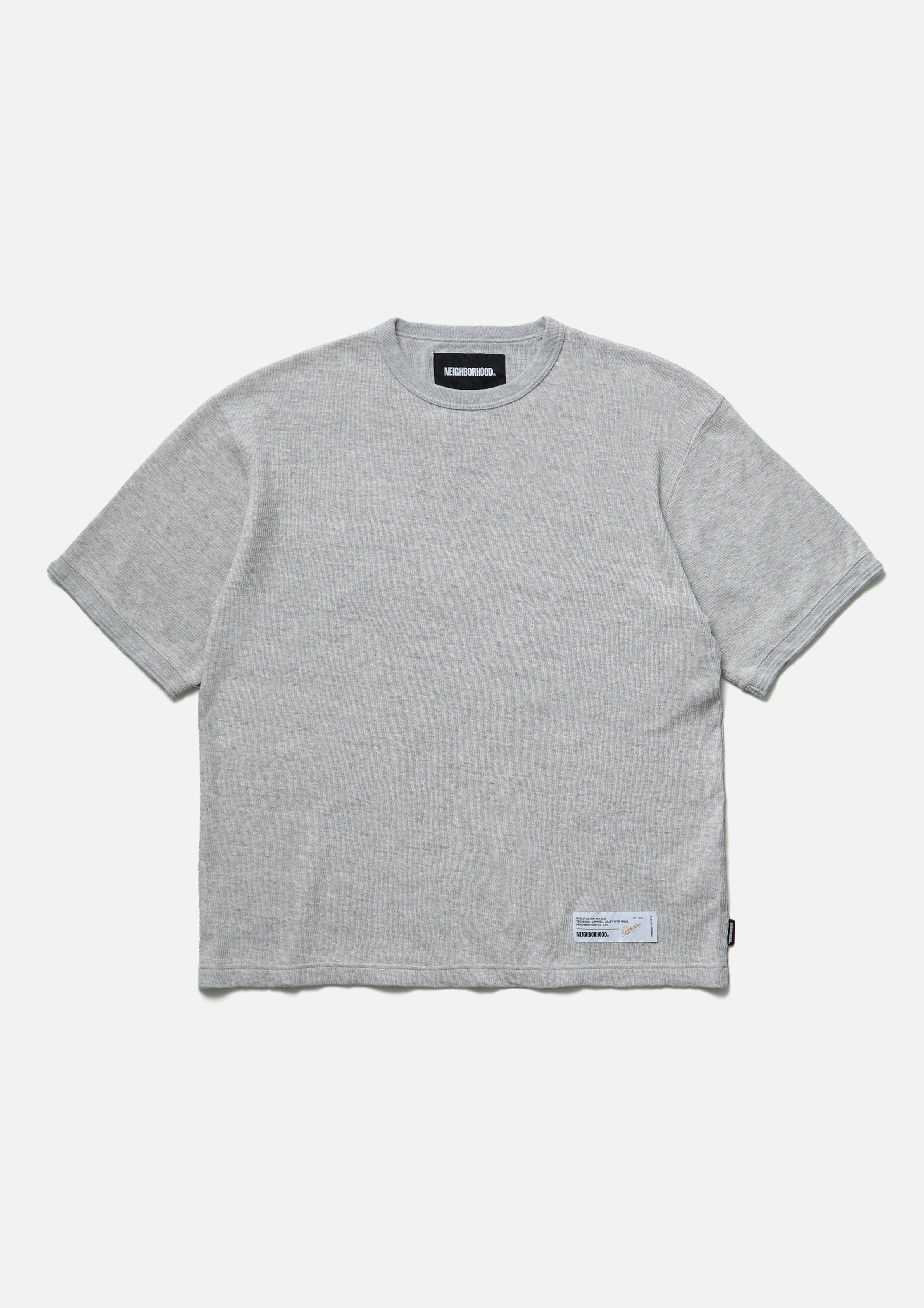 HONEYCOMB FABRIC CREWNECK SS