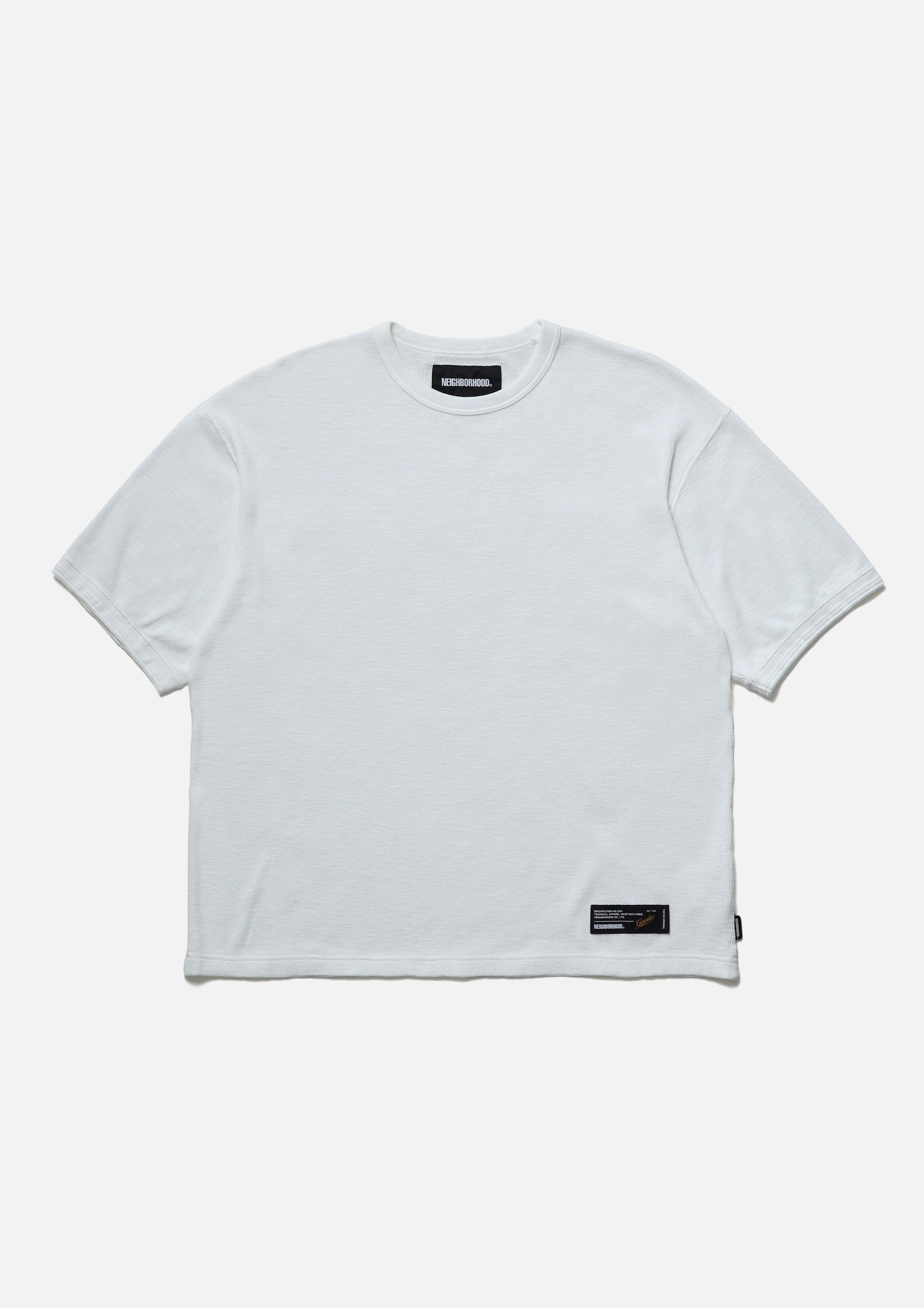 HONEYCOMB FABRIC CREWNECK SS