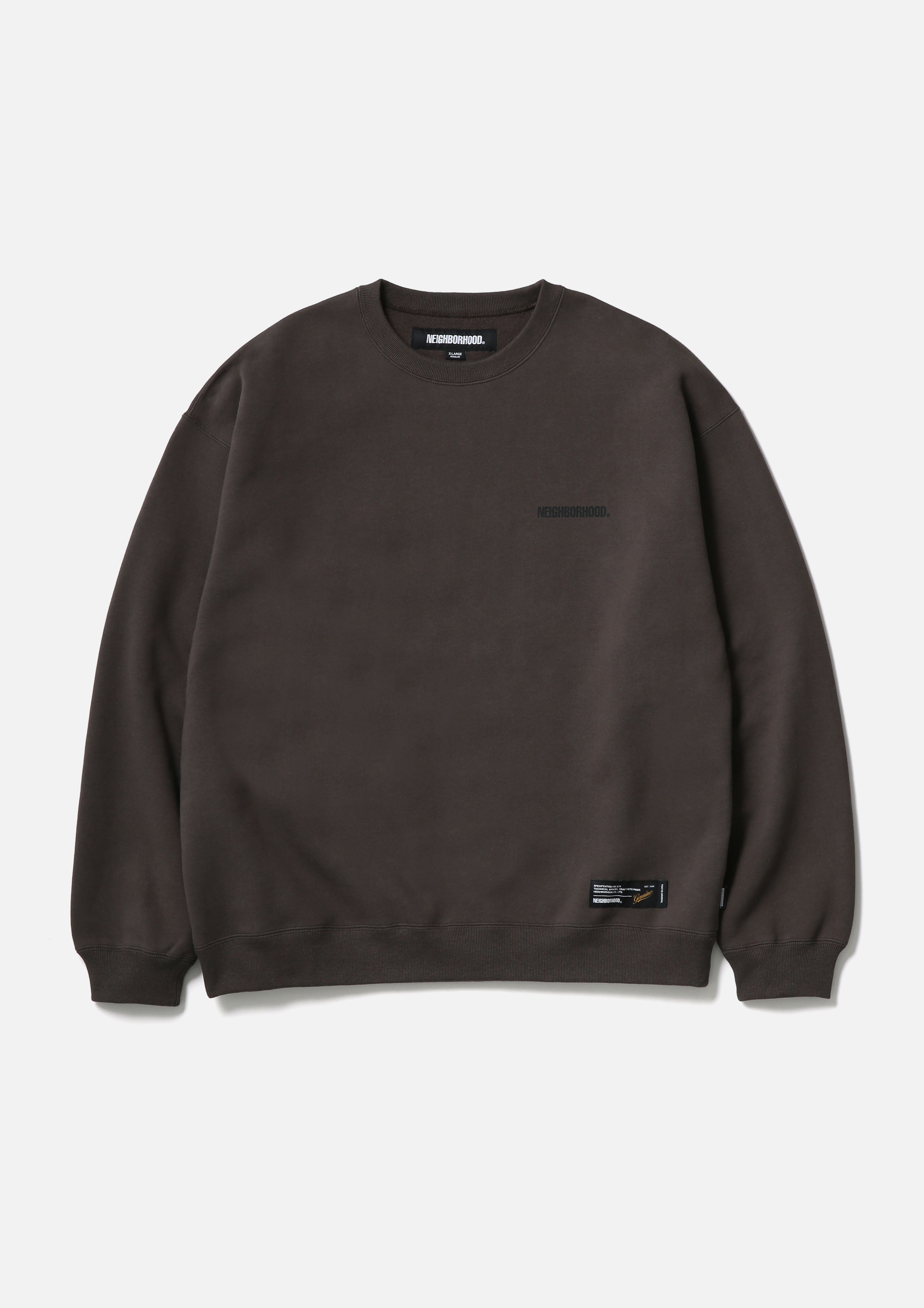 PLAIN SWEAT CREWNECK LS