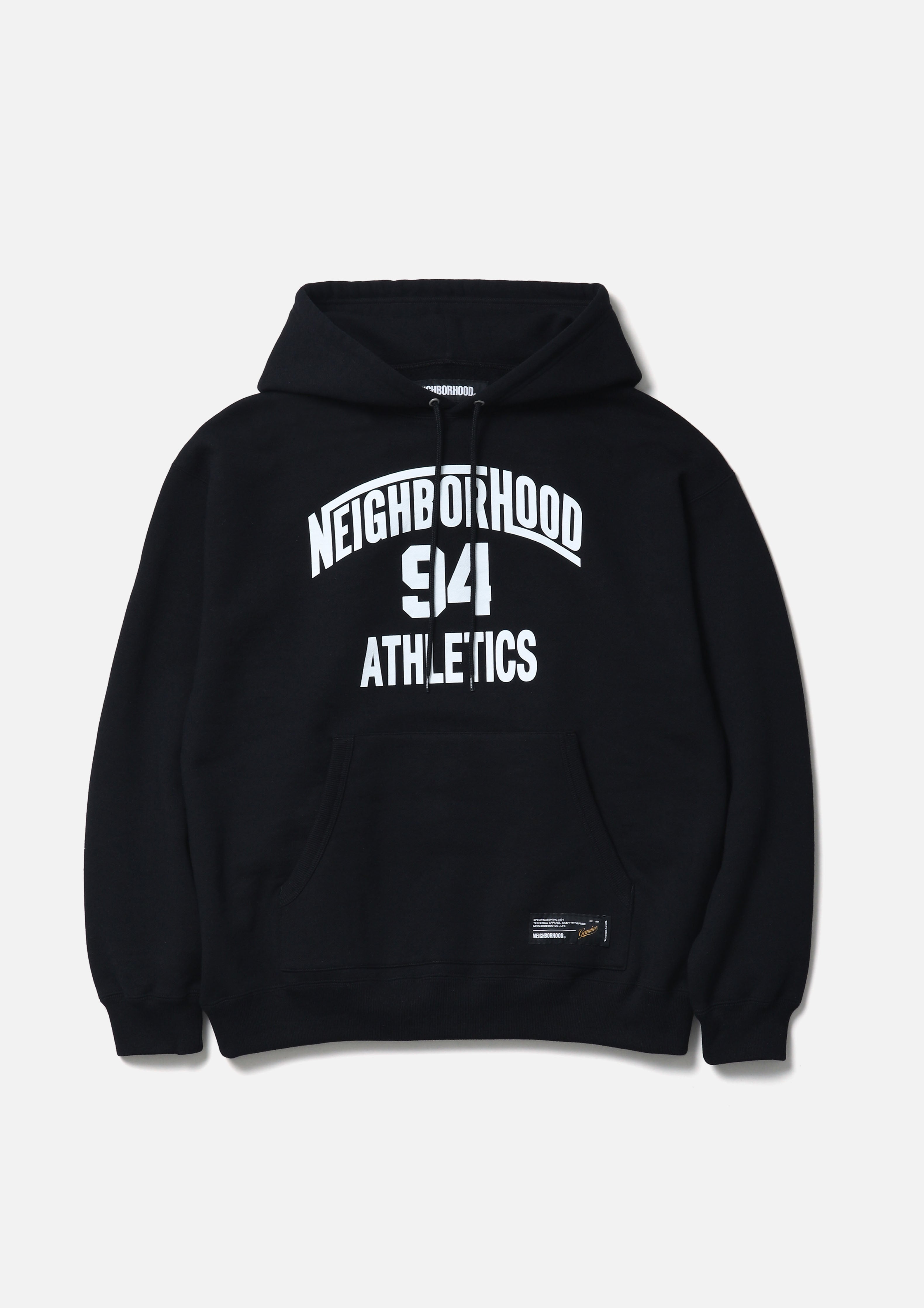 PLAIN SWEAT HOODIE LS