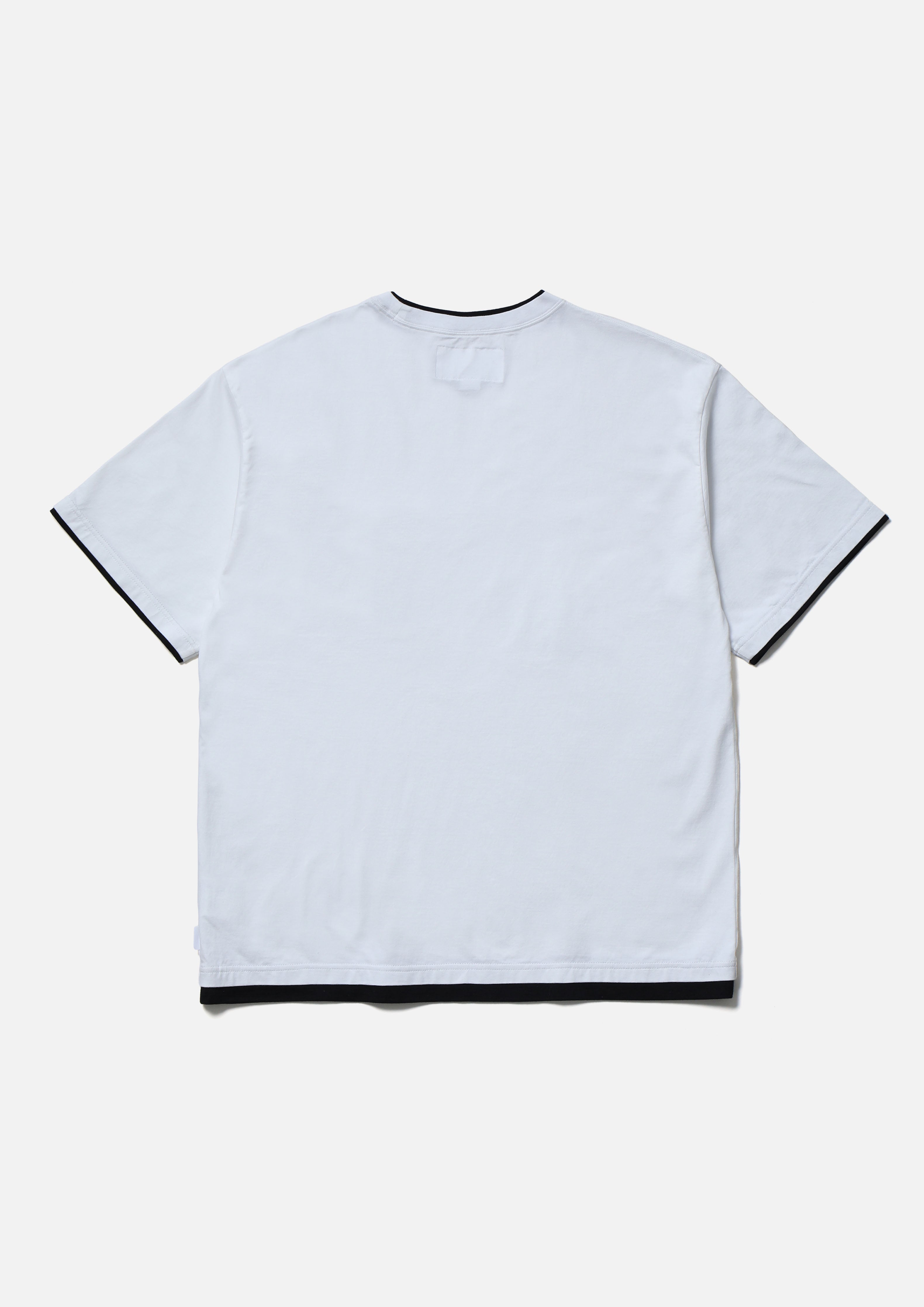 BW . LAYERED TRIM CREWNECK SS