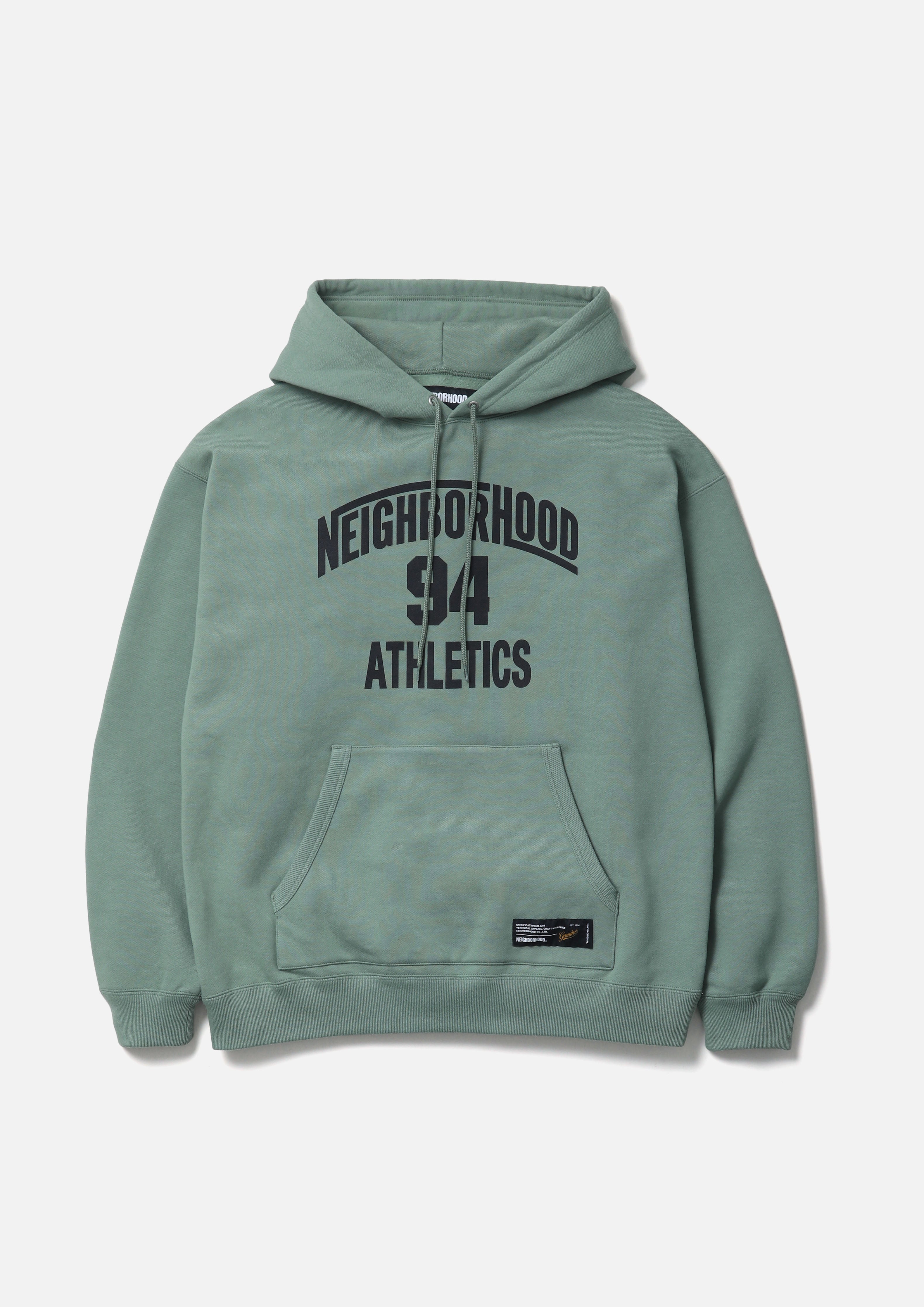 PLAIN SWEAT HOODIE LS