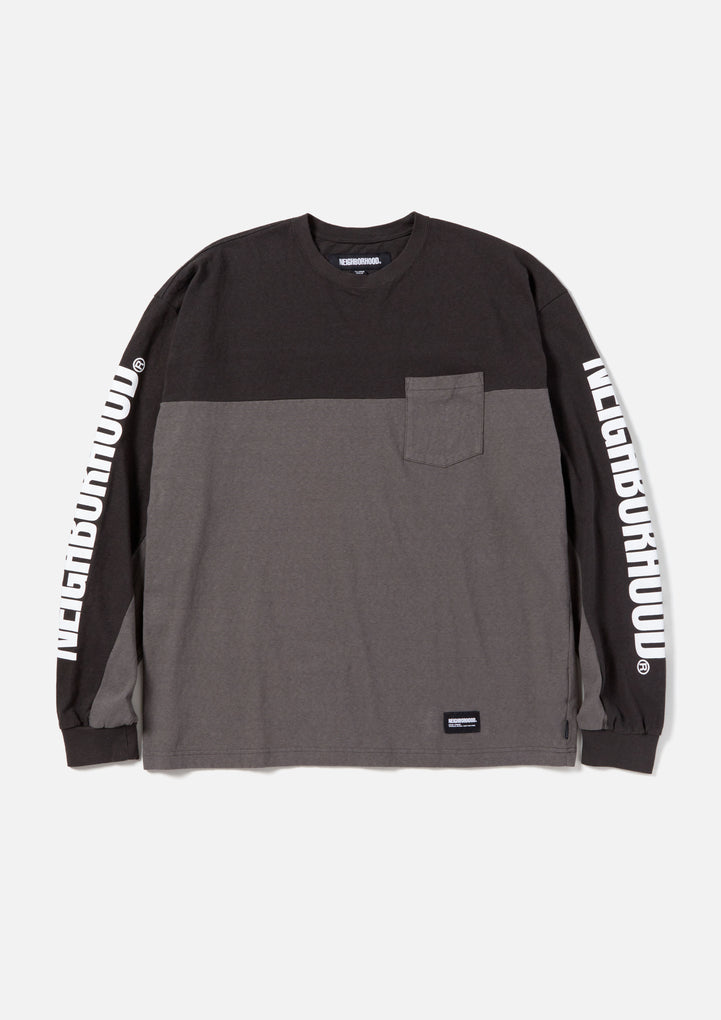 BICOLOR CREWNECK LS