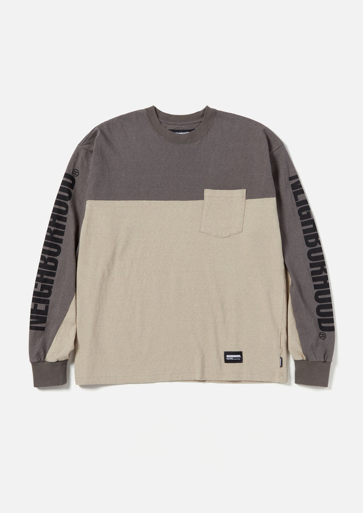 BICOLOR CREWNECK LS