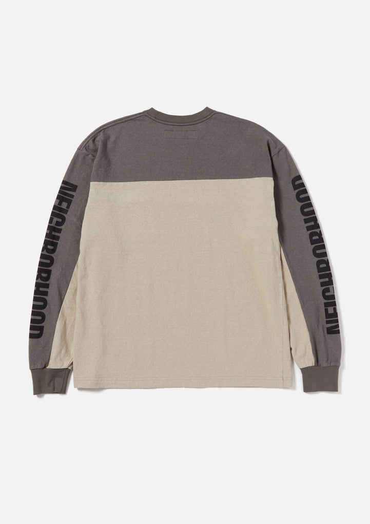 BICOLOR CREWNECK LS