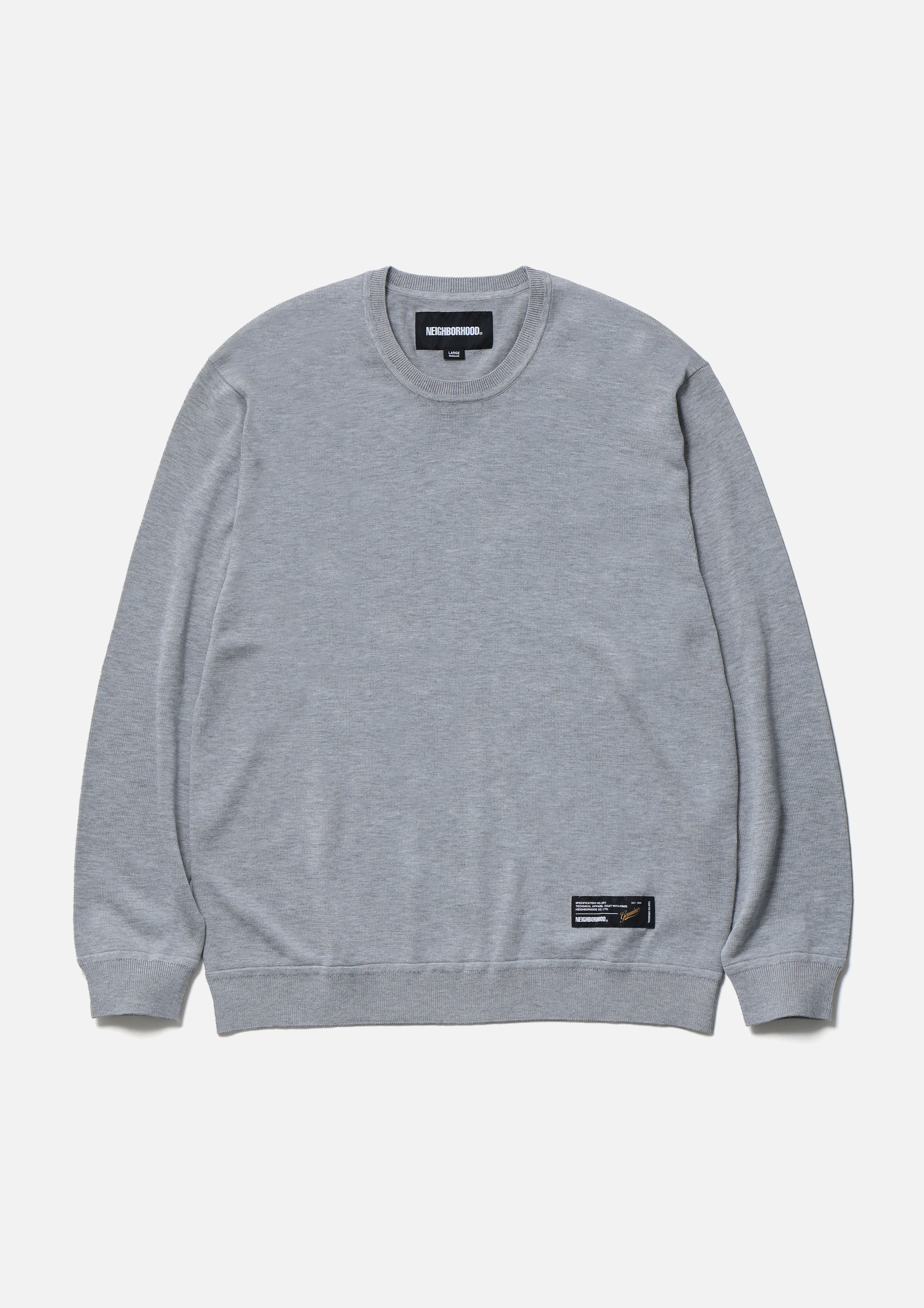 トップス NEIGHBORHOOD H-D . Crewneck SS . CO XL PLAIN CREWNECK SWEATER