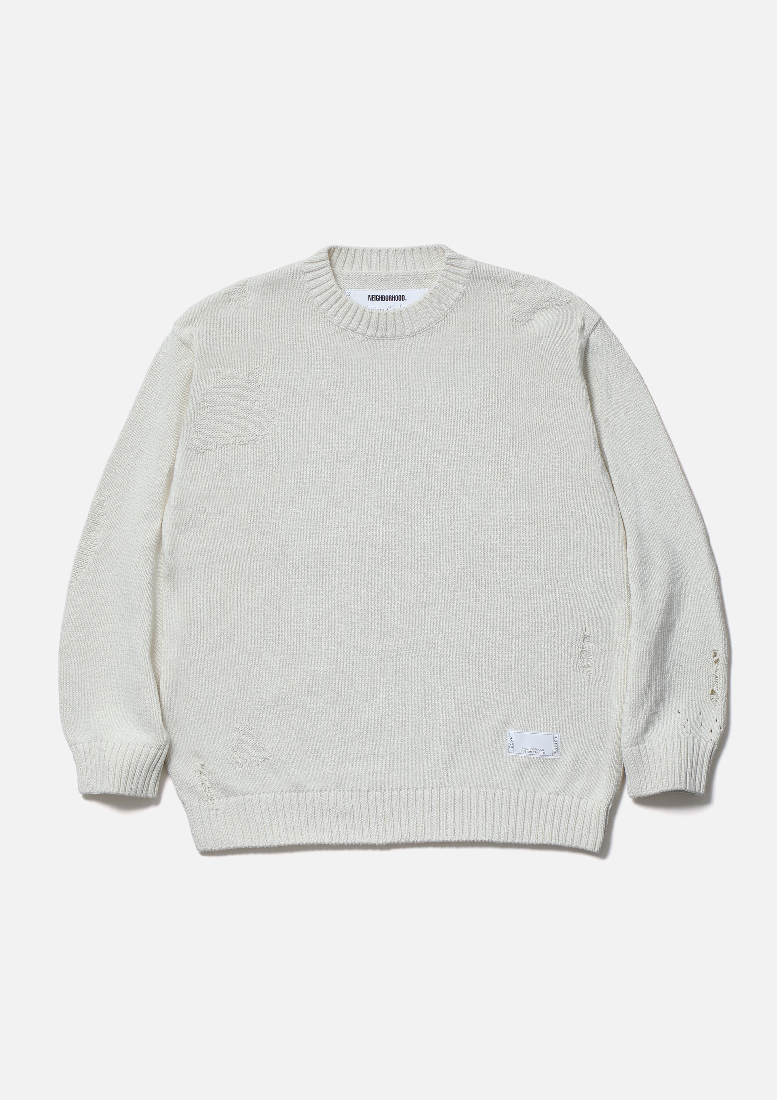 トップス NEIGHBORHOOD SAVAGE CREWNECK SWEATER SAVAGE CREWNECK SWEATER
