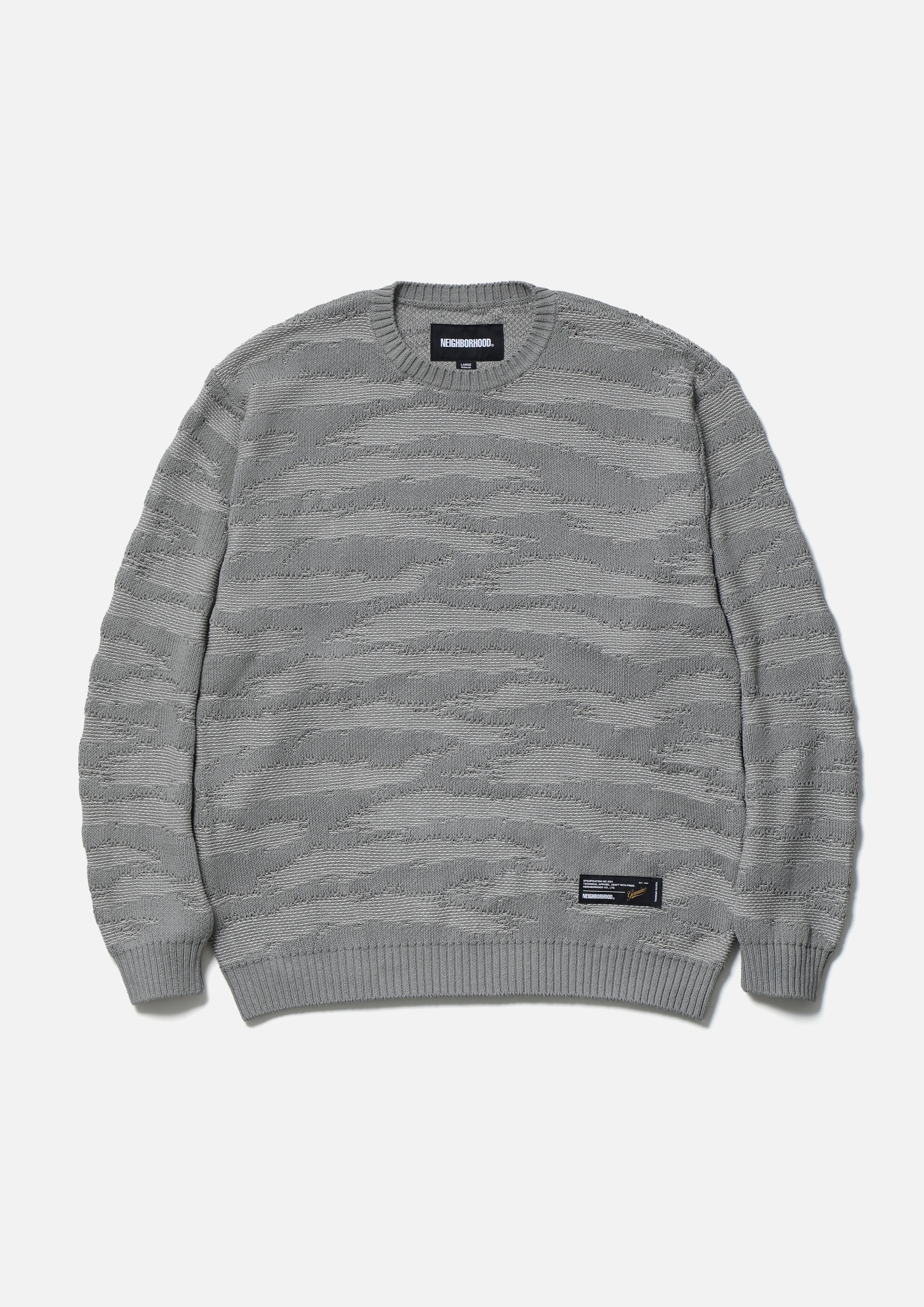 トップス NEIGHBORHOOD CAMO PATTERN CREWNECK CAMO PATTERN CREWNECK SWEATER