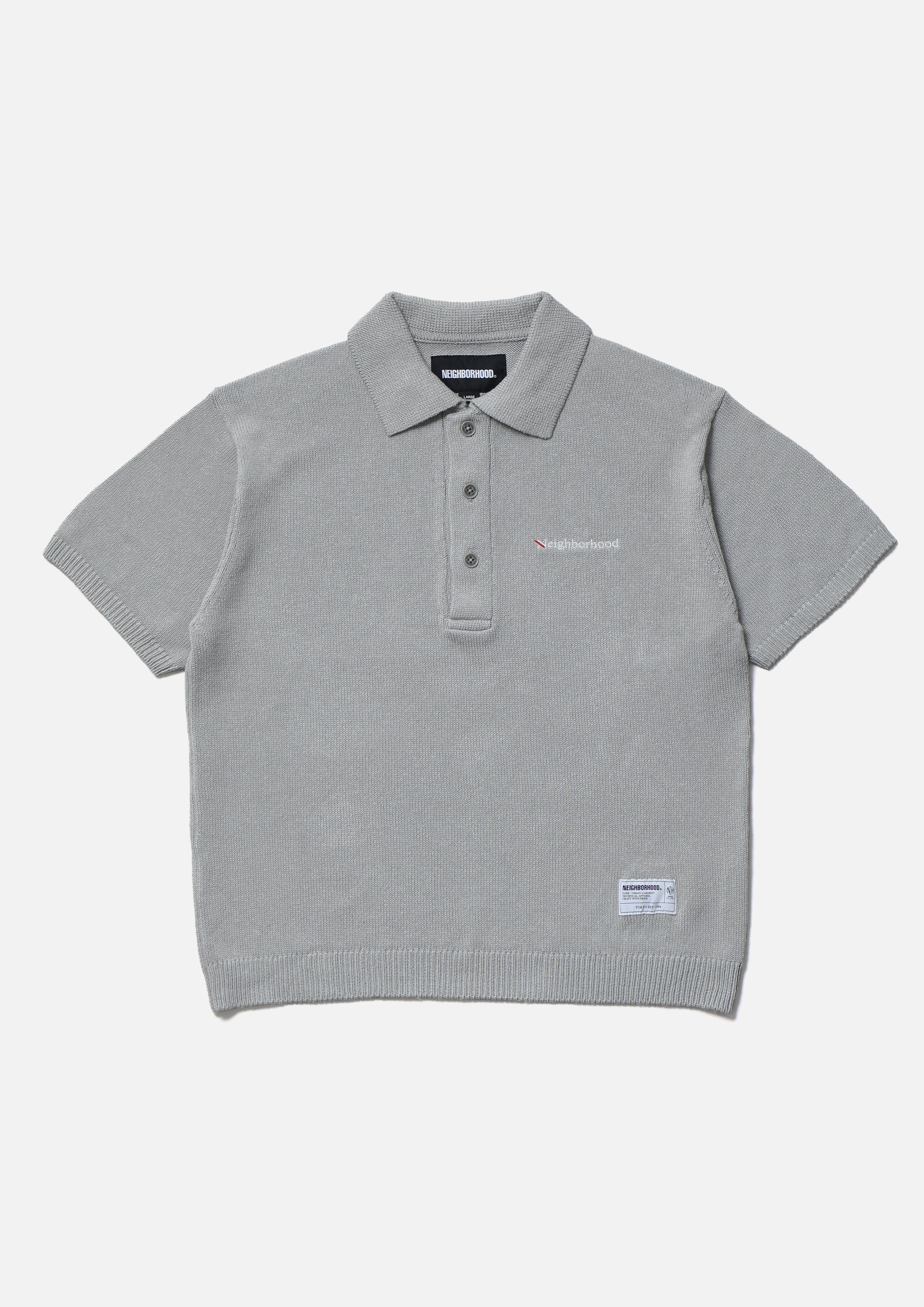KNIT POLO SS