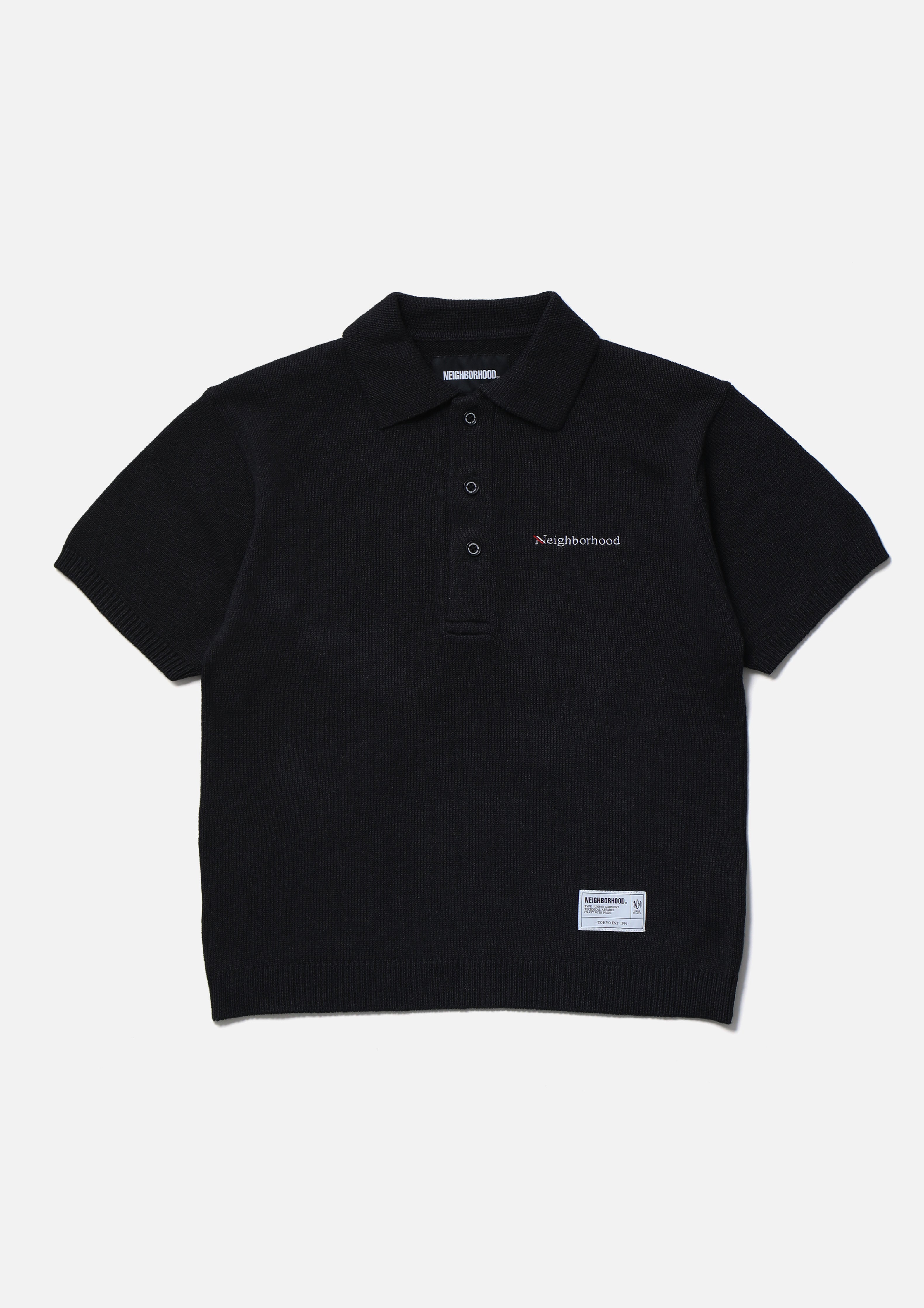 KNIT POLO SS