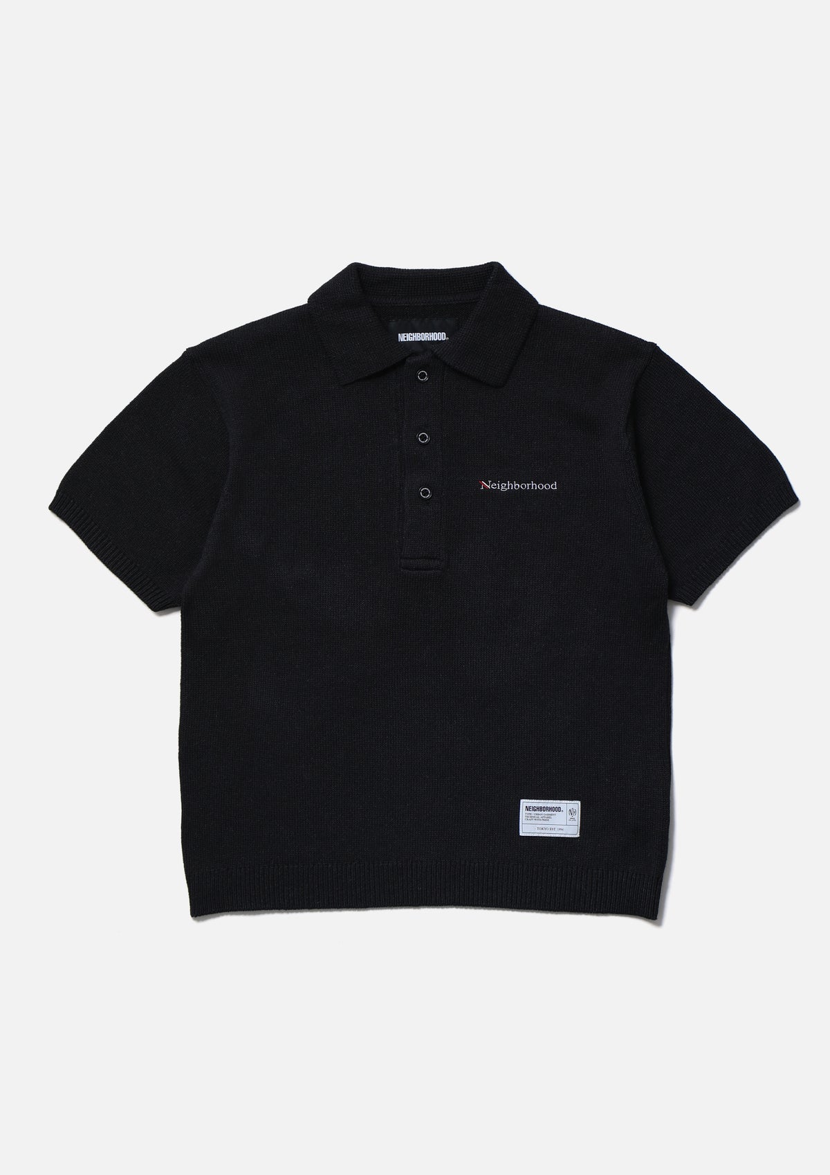 KNIT POLO SS
