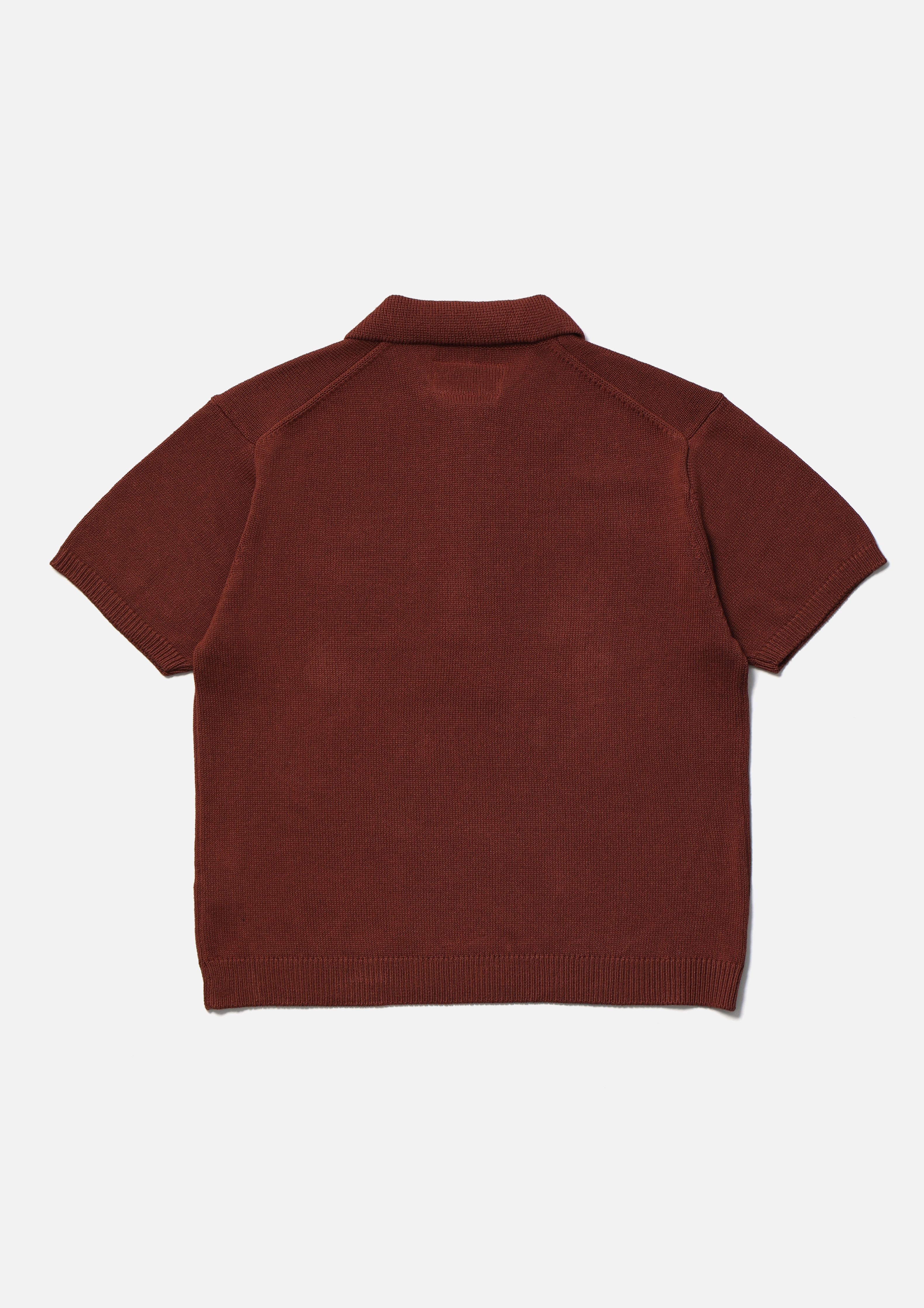 KNIT POLO SS