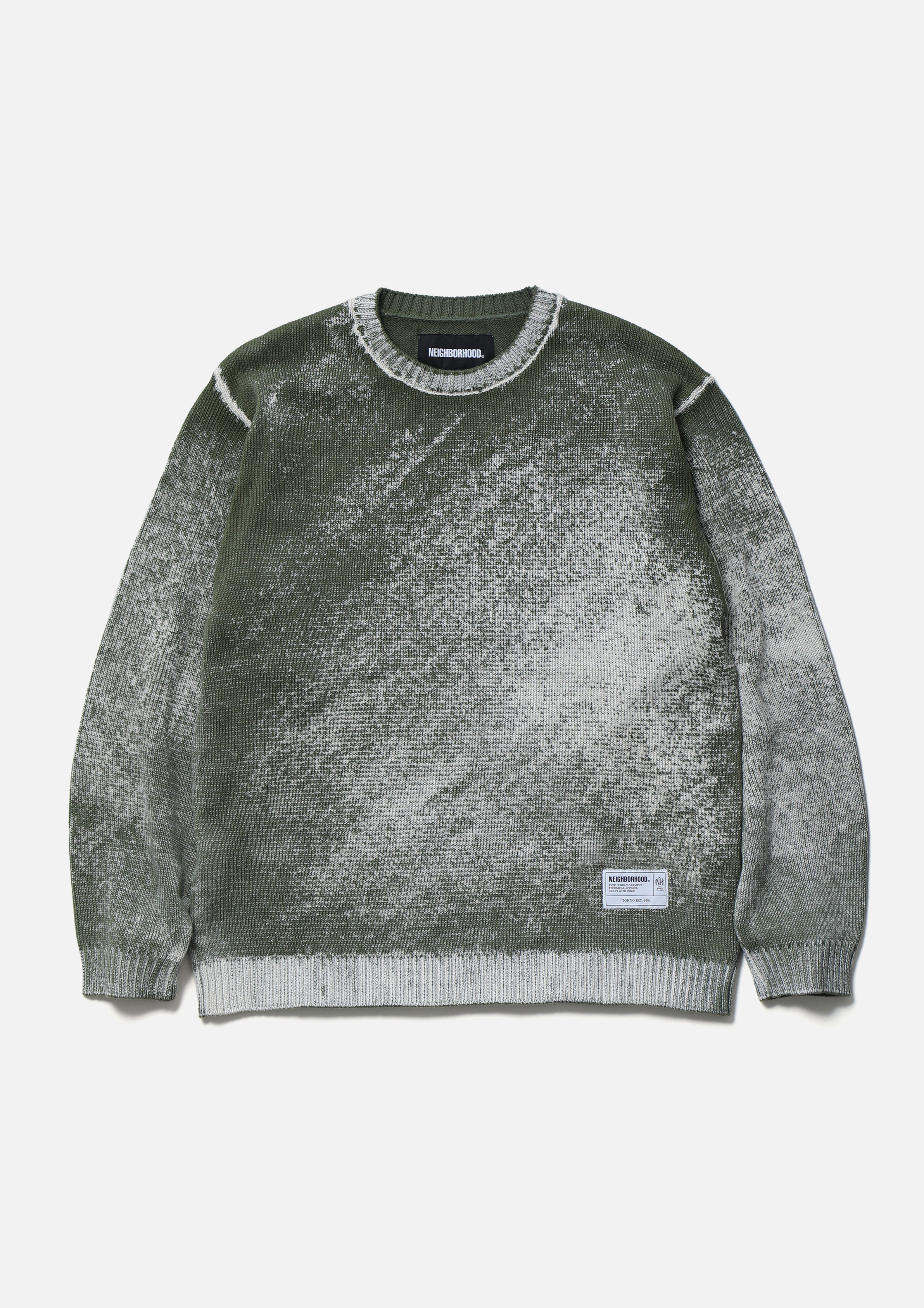 PIGMENT BLEED CREWNECK SWEATER