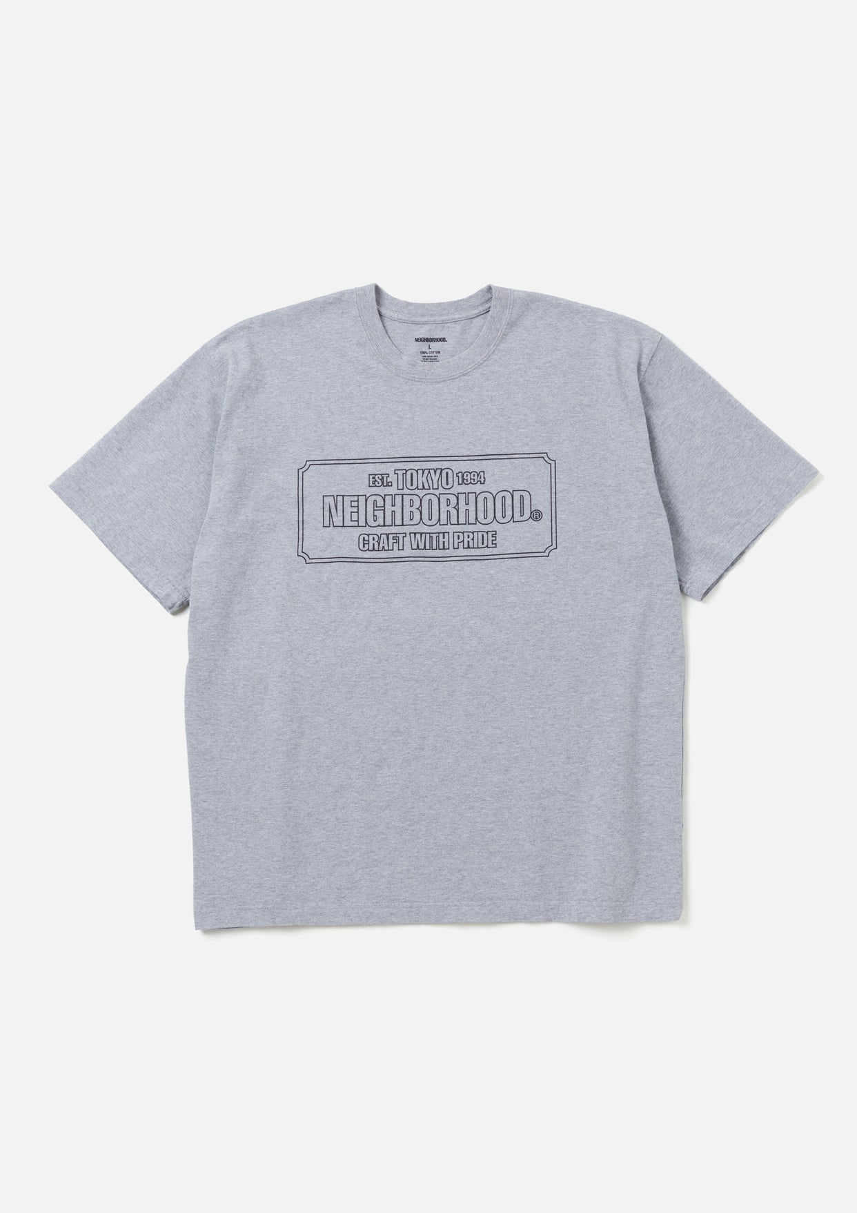 サイズM NEIGHBORHOOD ロゴTシャツ NH TEE SS-1 白