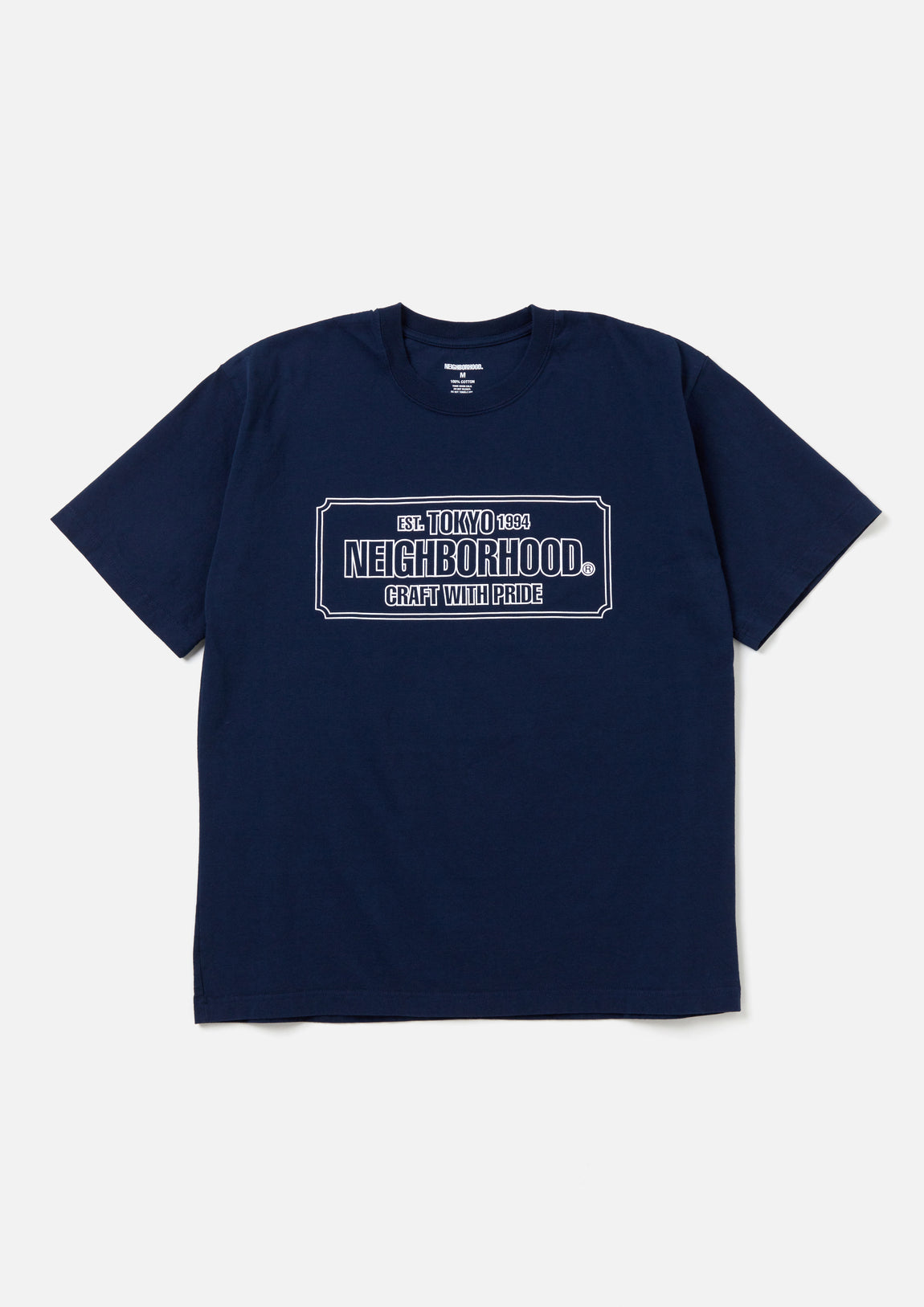 サイズM NEIGHBORHOOD ロゴTシャツ NH TEE SS-1 白