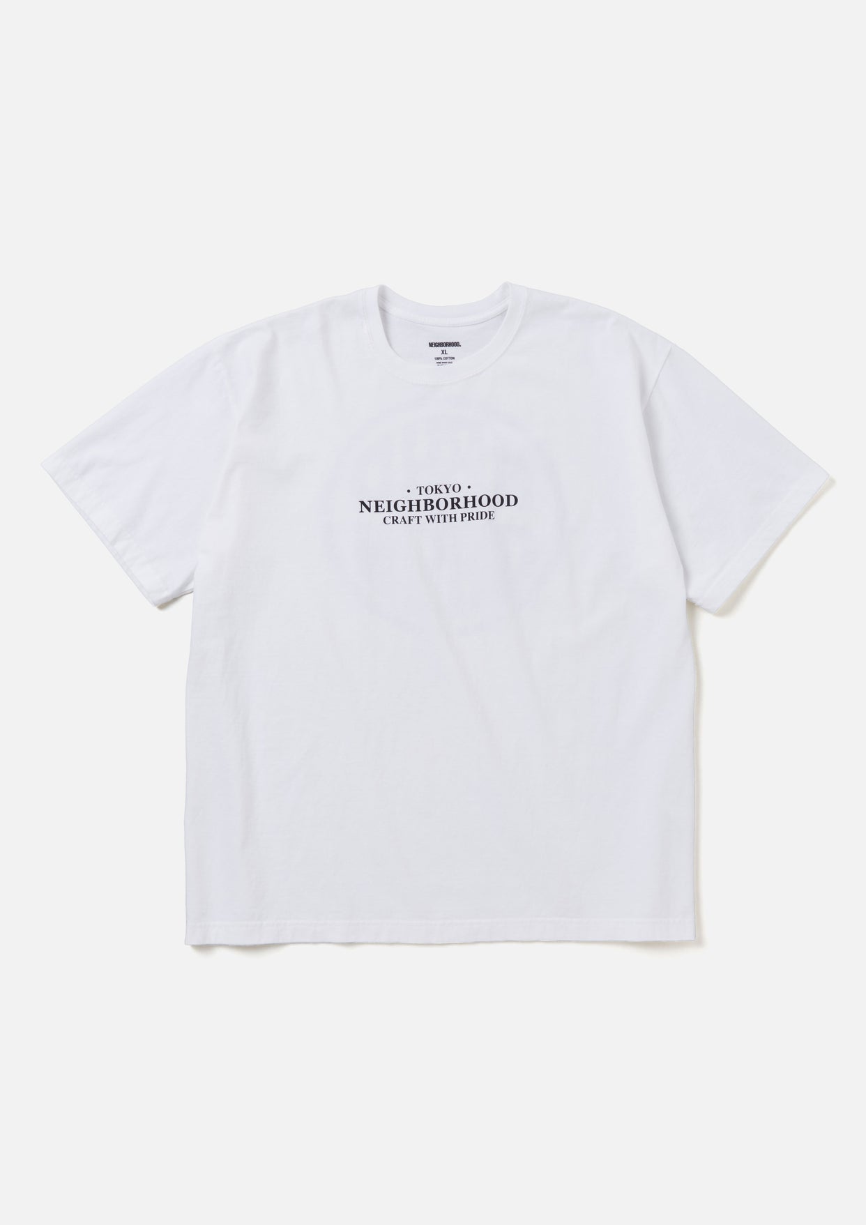 NEIGHBORHOOD ネイバーフッド PRINT S/S T-SHIRTS 東京 禰威暴亜 プリントTシャツ 半袖カットソー ブラック