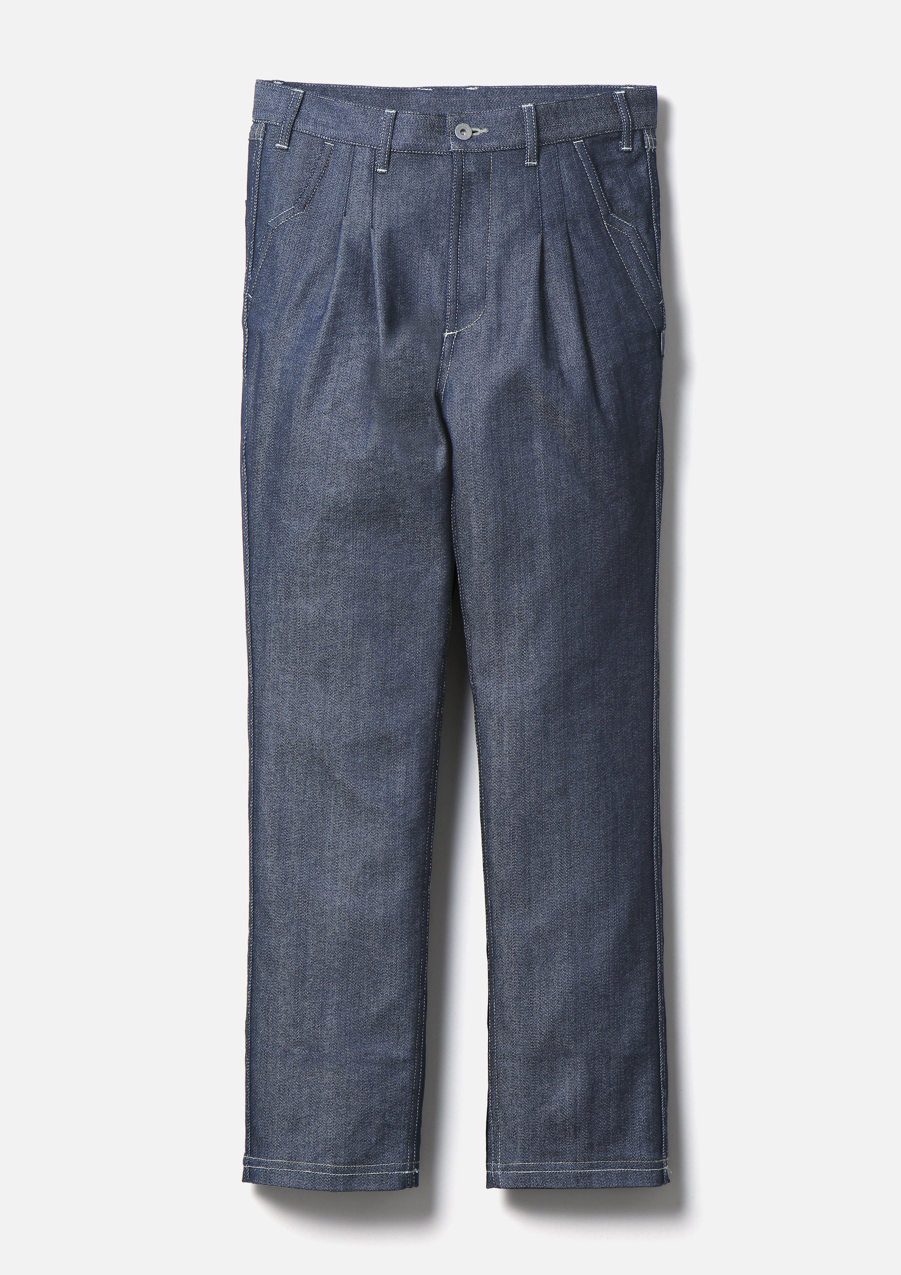 TWO TUCK DENIM PANTS