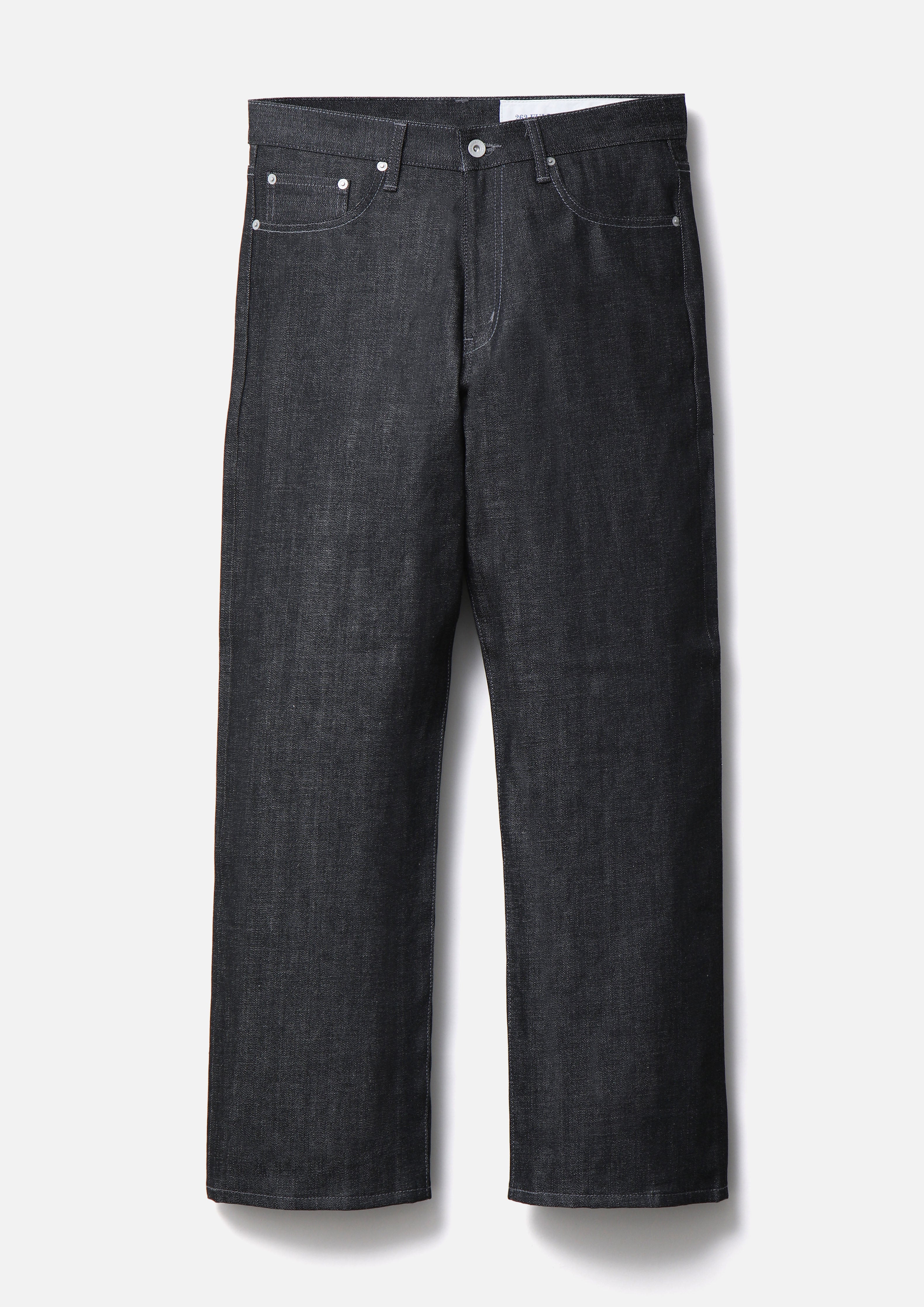 RIGID DENIM FULL CUT PANTS