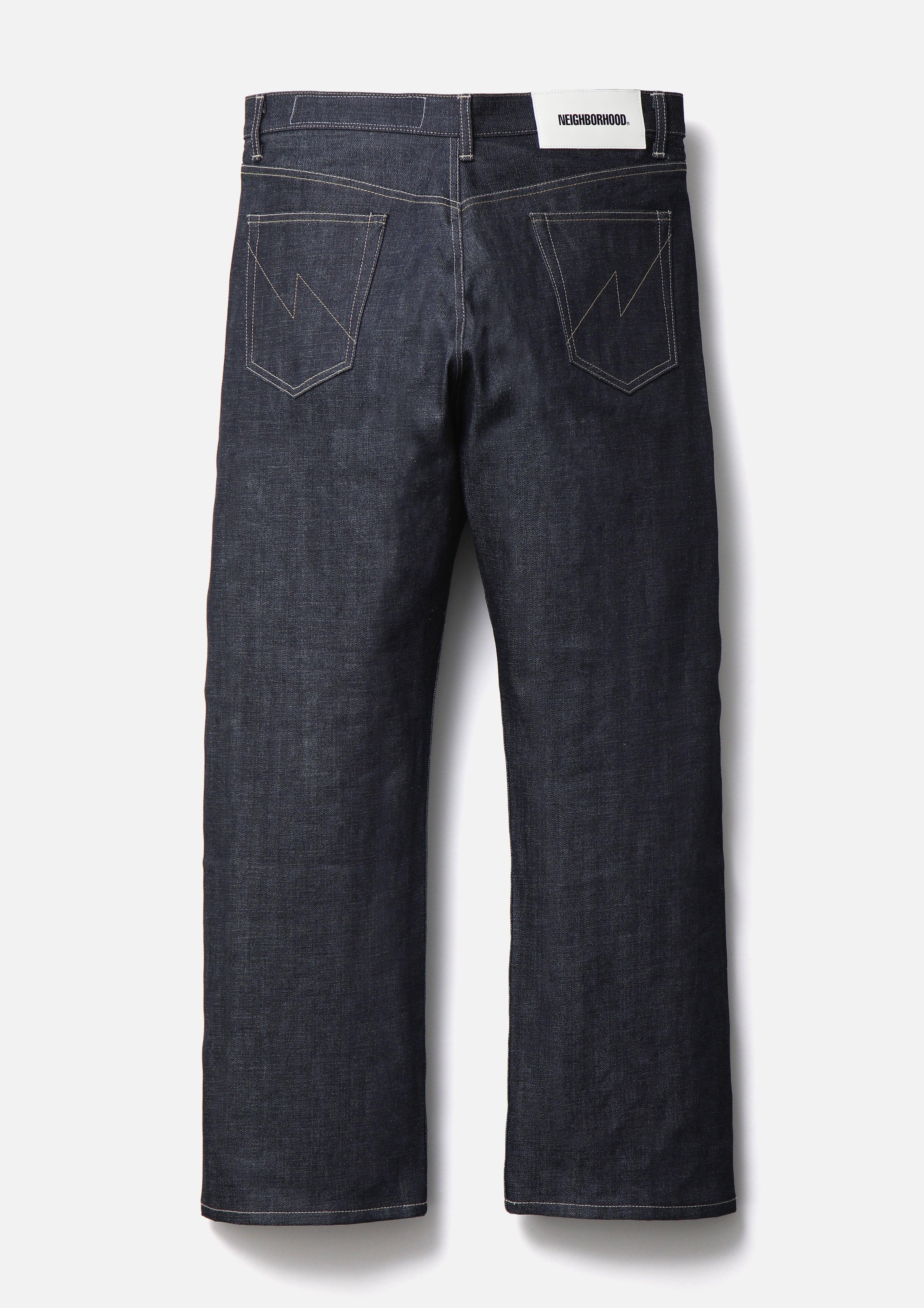 RIGID DENIM FULL CUT PANTS
