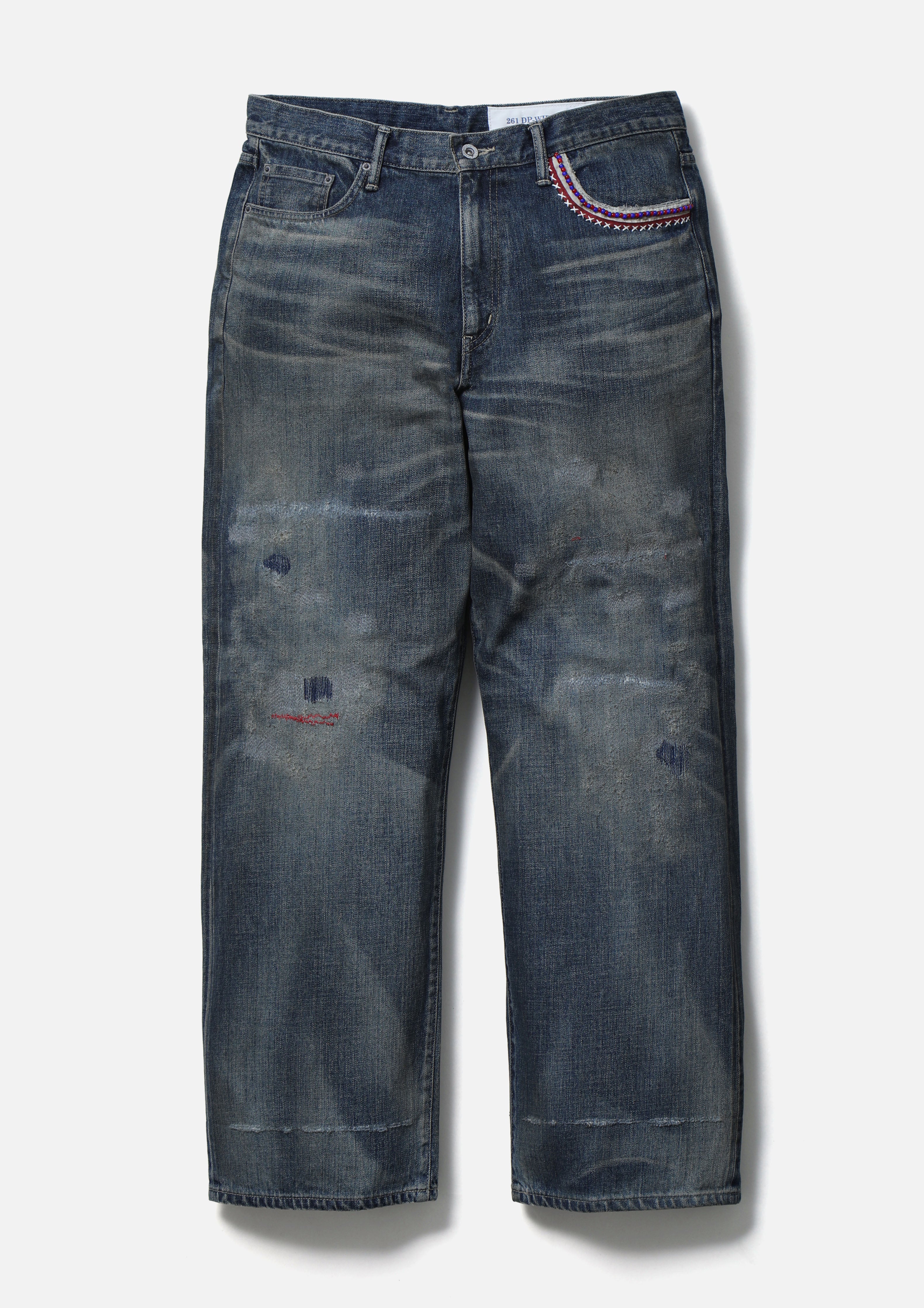 SAVAGE DENIM DP WIDE PANTS